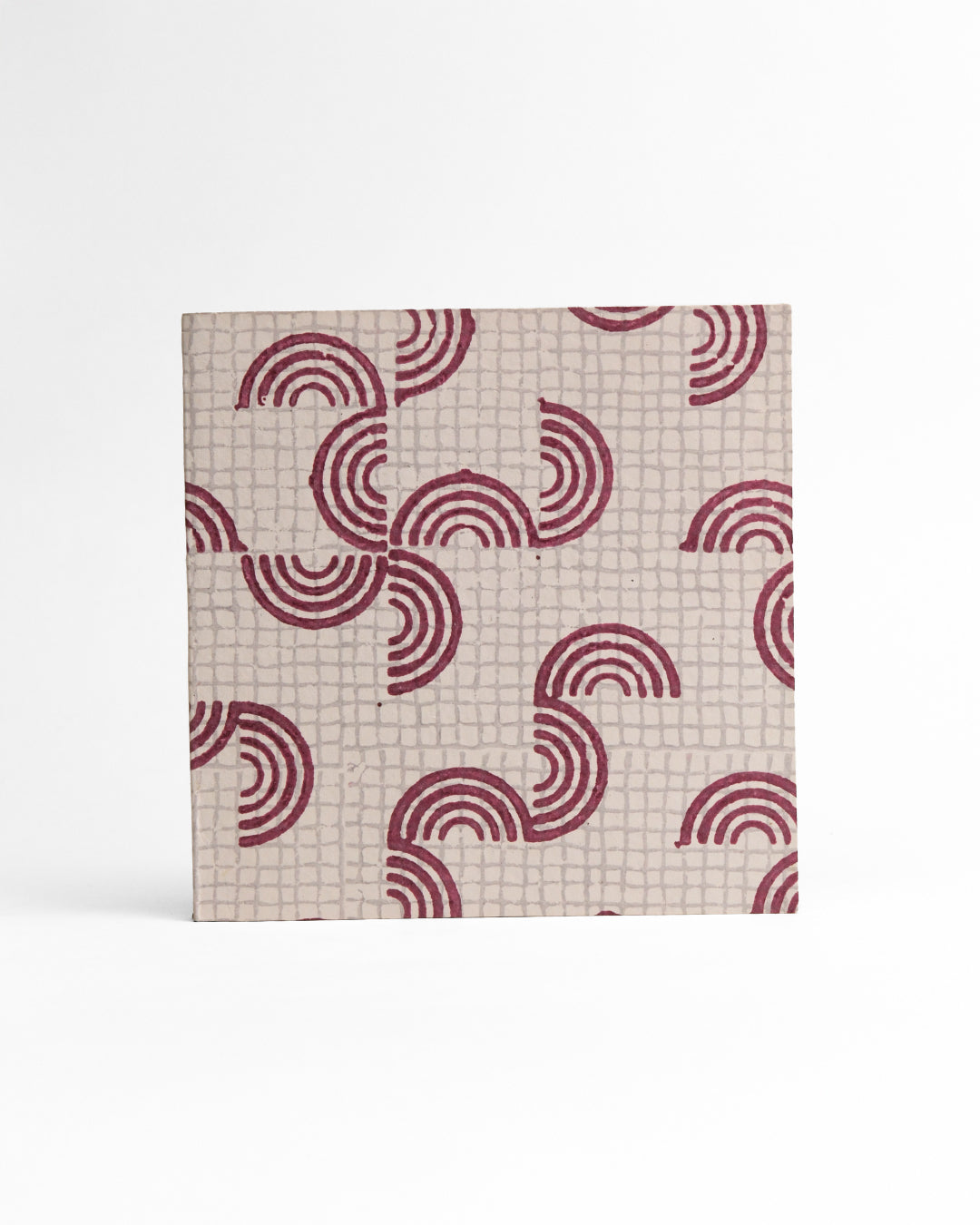Crimson Arcs - Square Diary