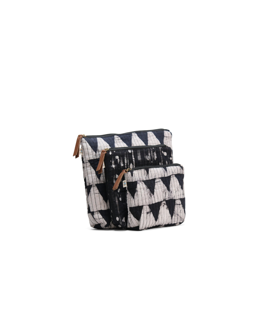 Set of 3 - Dark Fantasy Geometric Toiletry Pouches