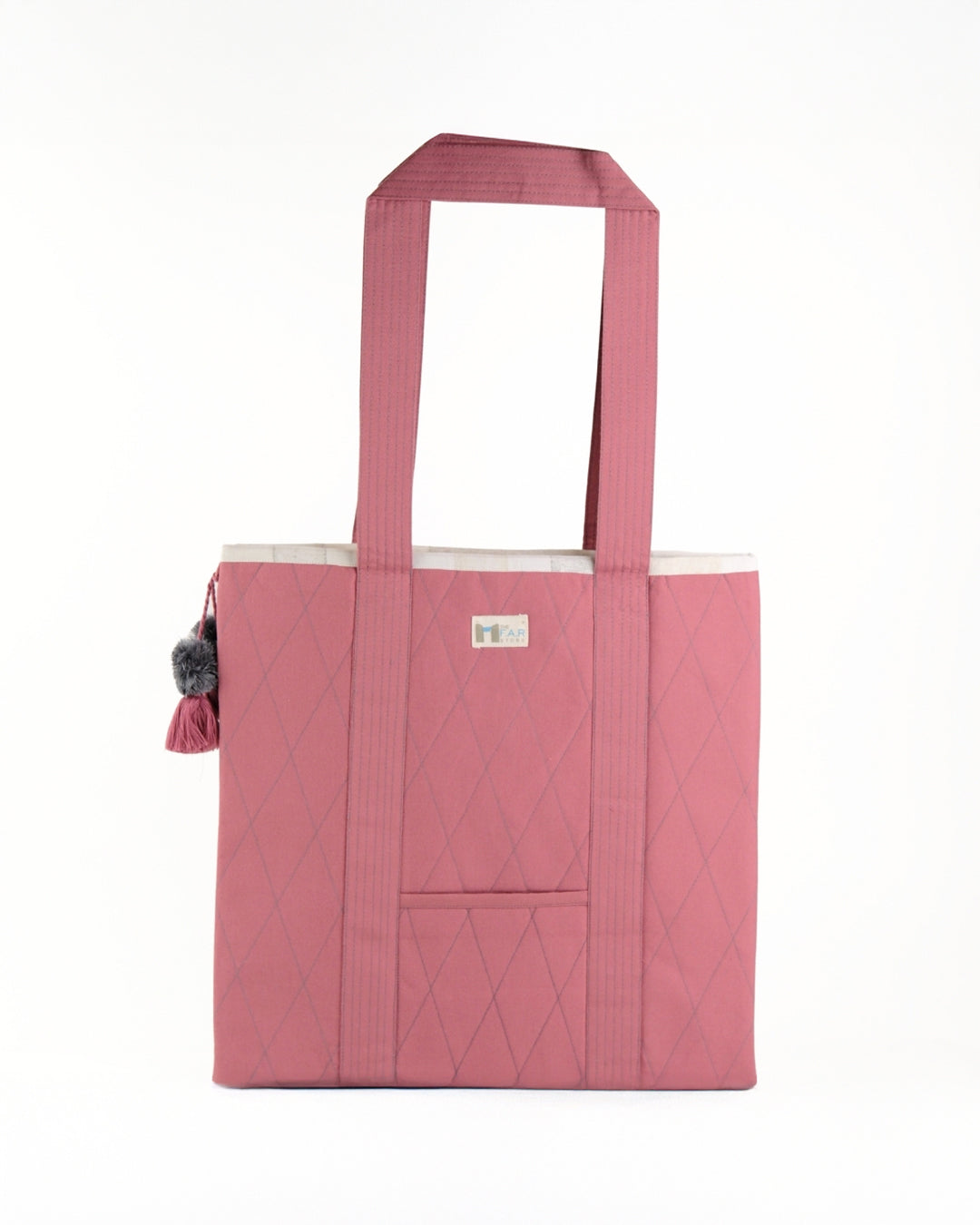 Gond Folk Giraffe - Pink Laptop Tote