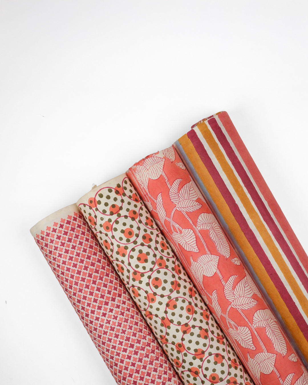Set of 4 - The Unboxed Red Gift Wrapping Papers