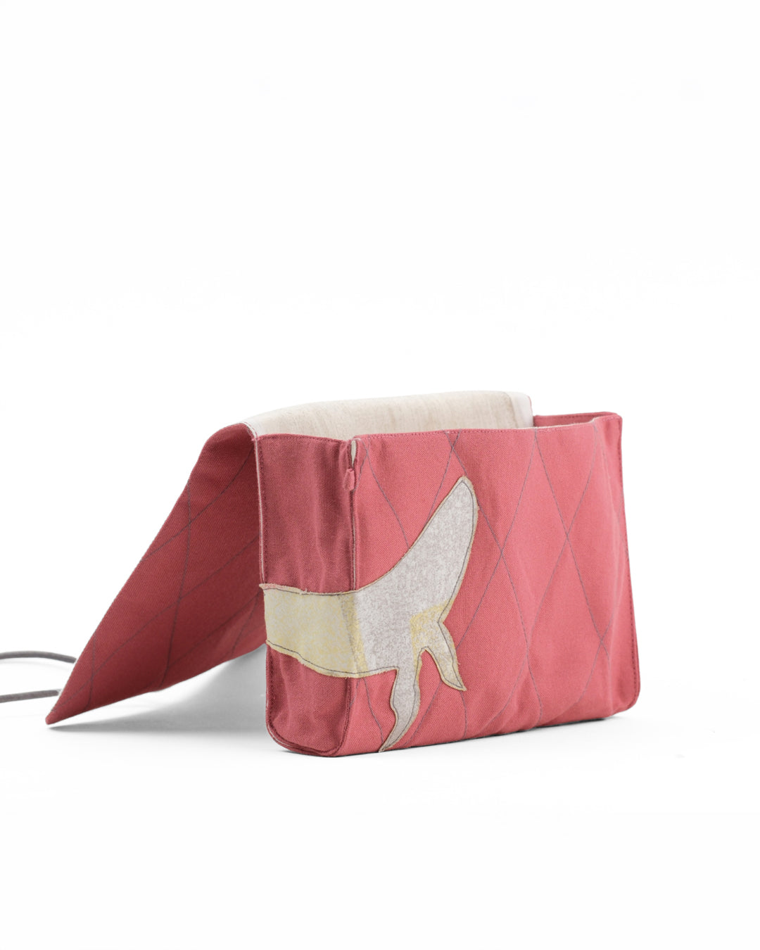Gond Folk Whale - Pink Cable Pouch