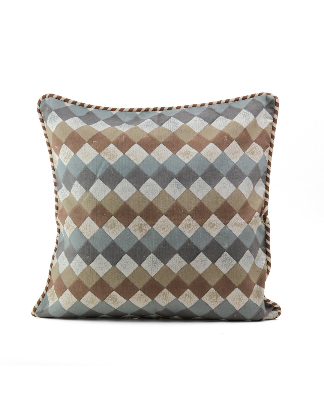 Timeless Neutrals - Rustic Diamond Cushion Cover