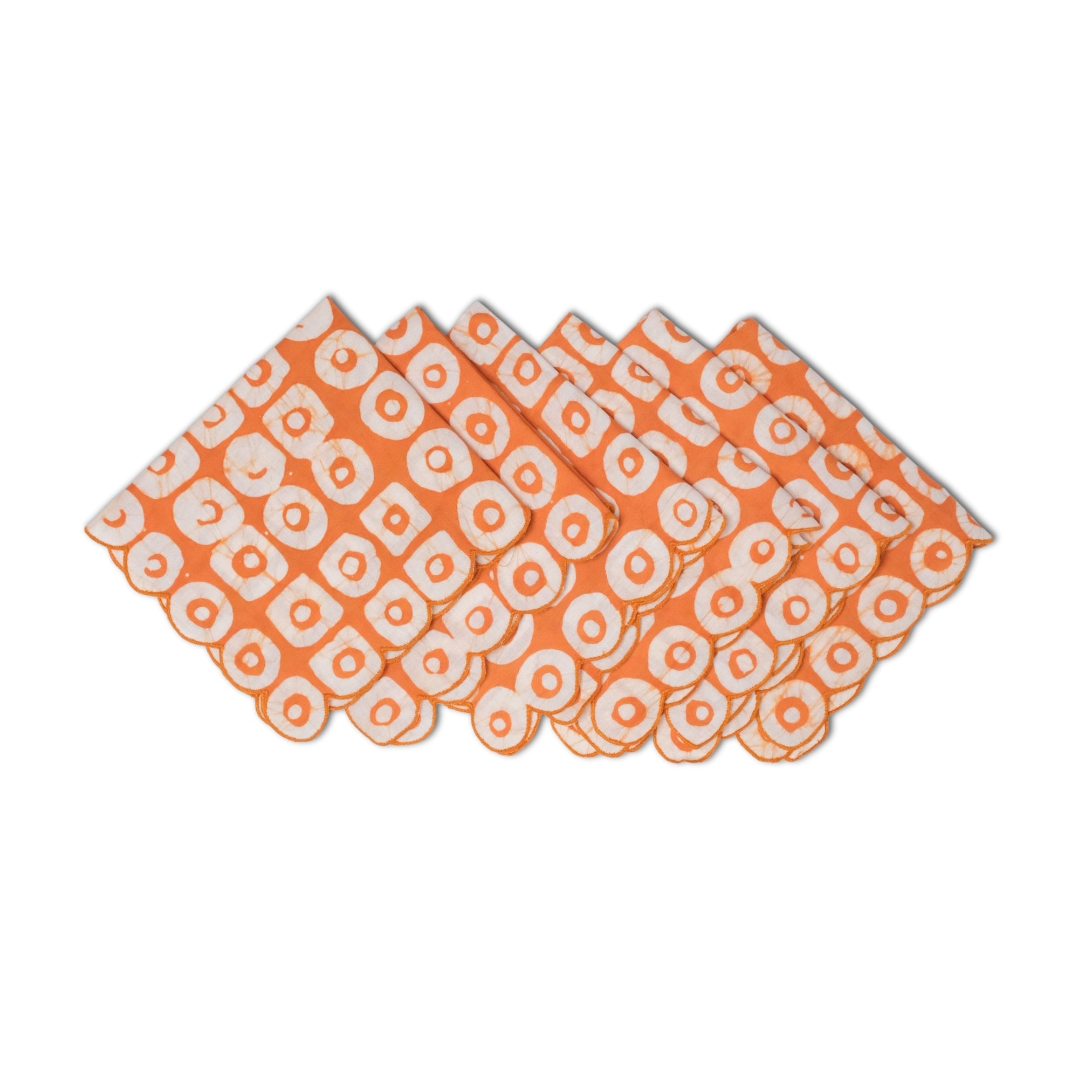 Set of 6 - Polo Rust Cocktail Napkins