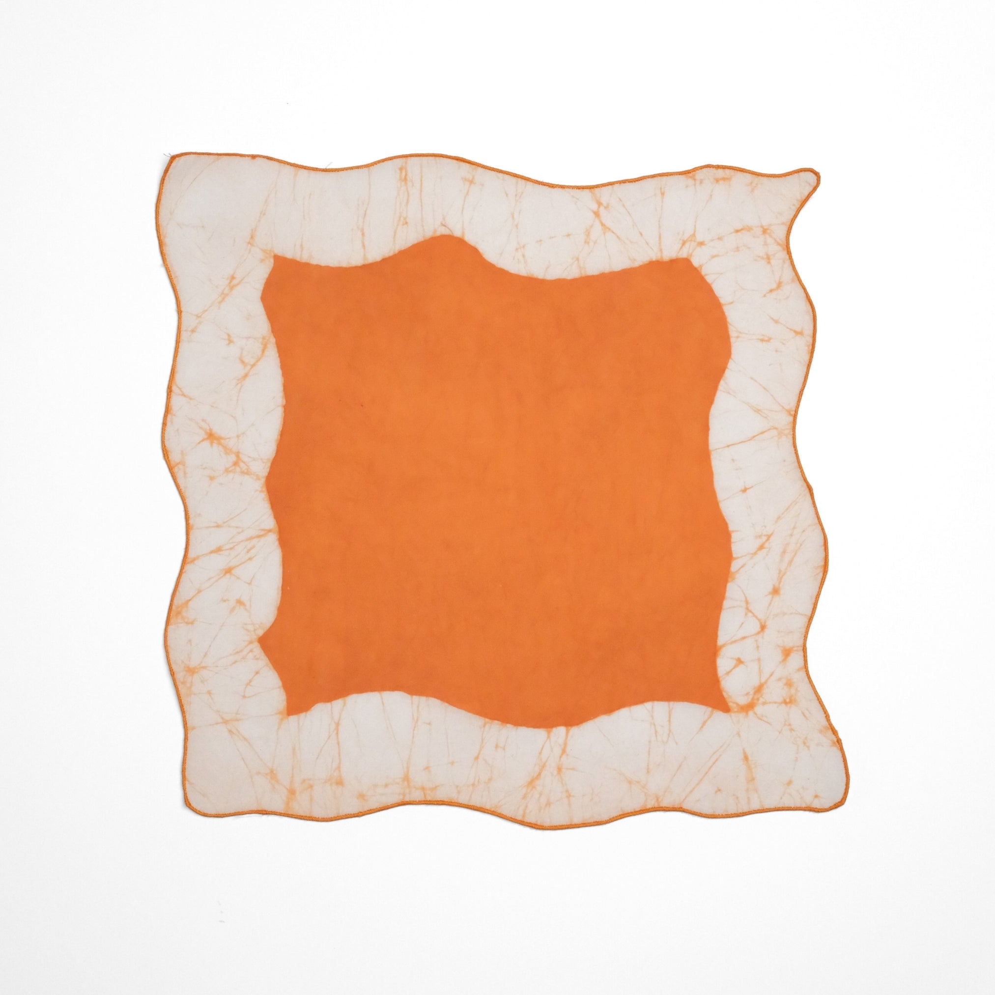 Set of 6 - Waves Rust Cocktail Napkins