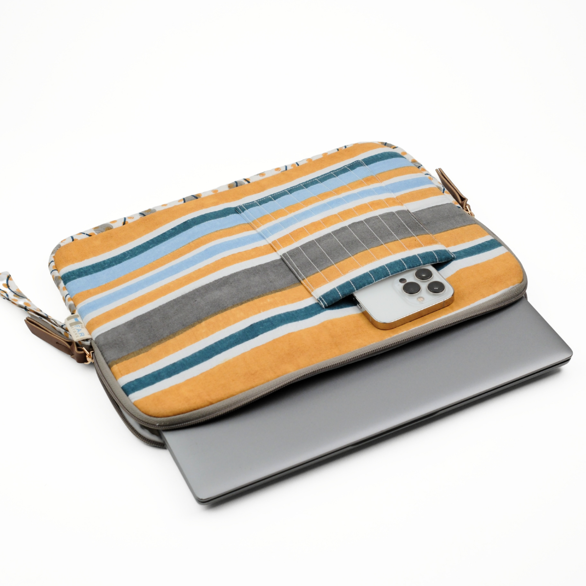 Barcode Yellow Blue - Laptop Sleeve