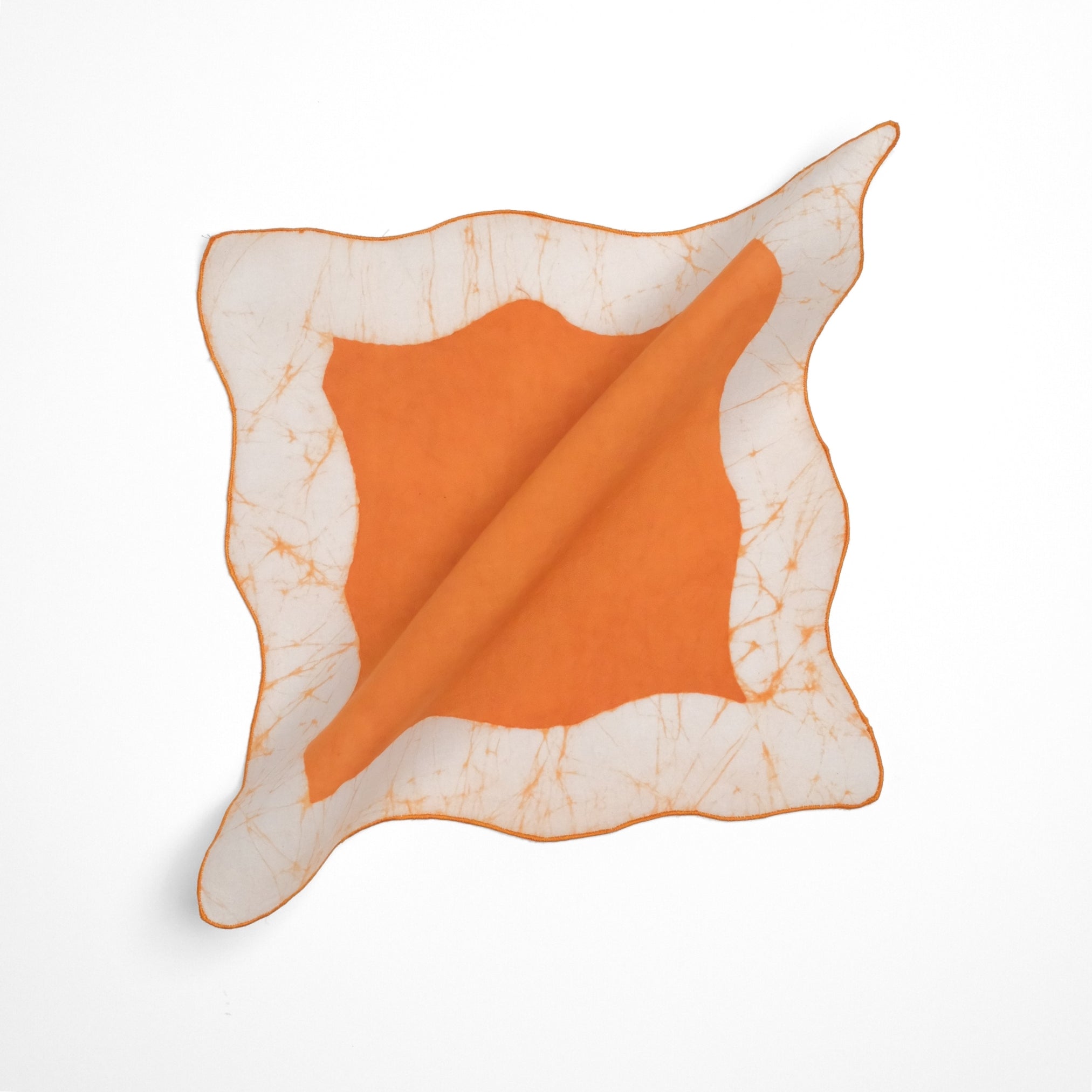 Set of 6 - Waves Rust Cocktail Napkins