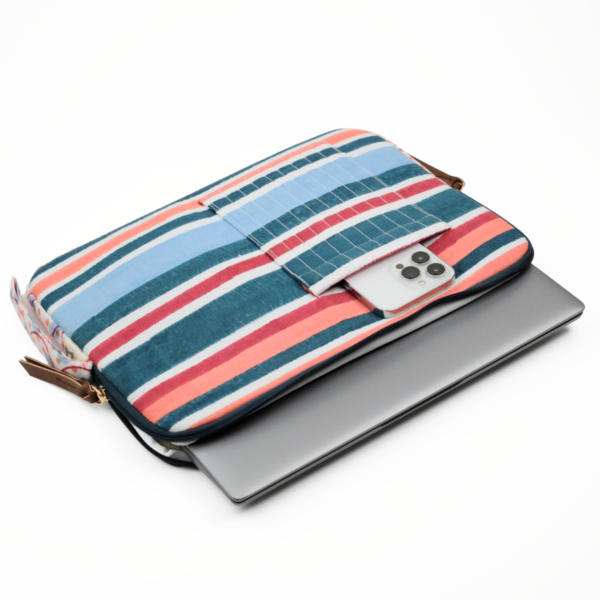 Barcode Red Blue - Laptop Sleeve