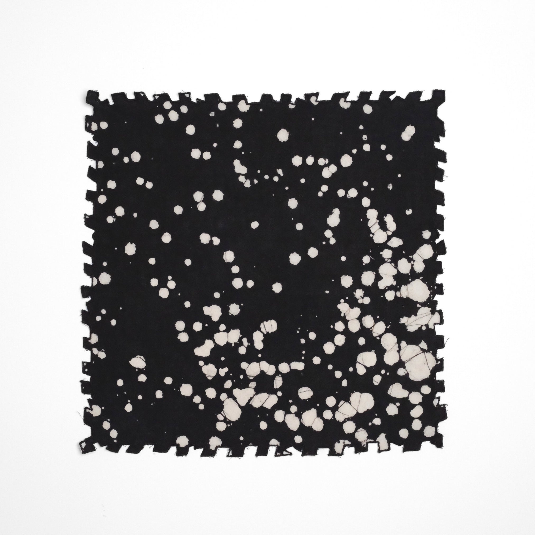 Set of 6 - Stipples Black Cocktail Napkins