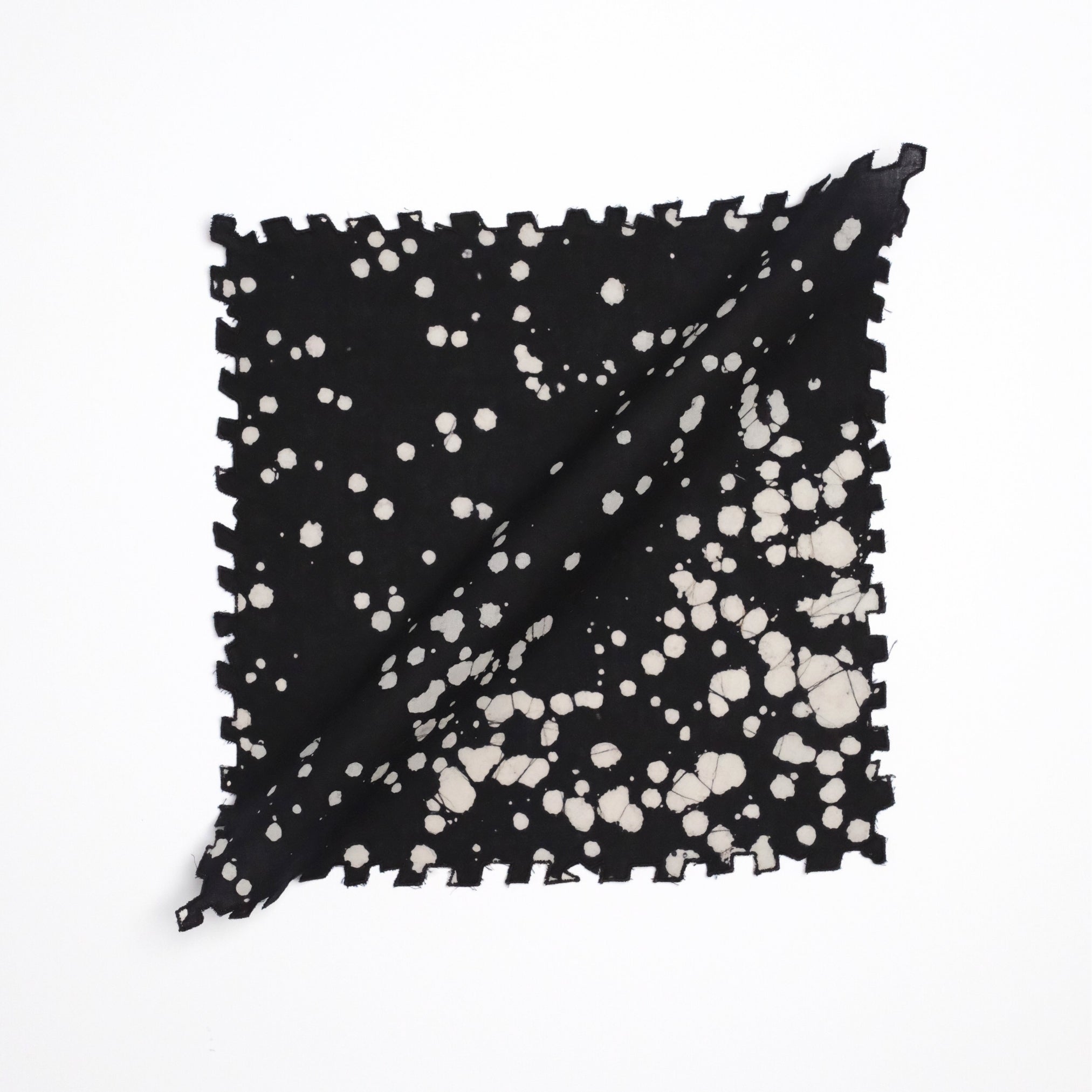 Set of 6 - Stipples Black Cocktail Napkins