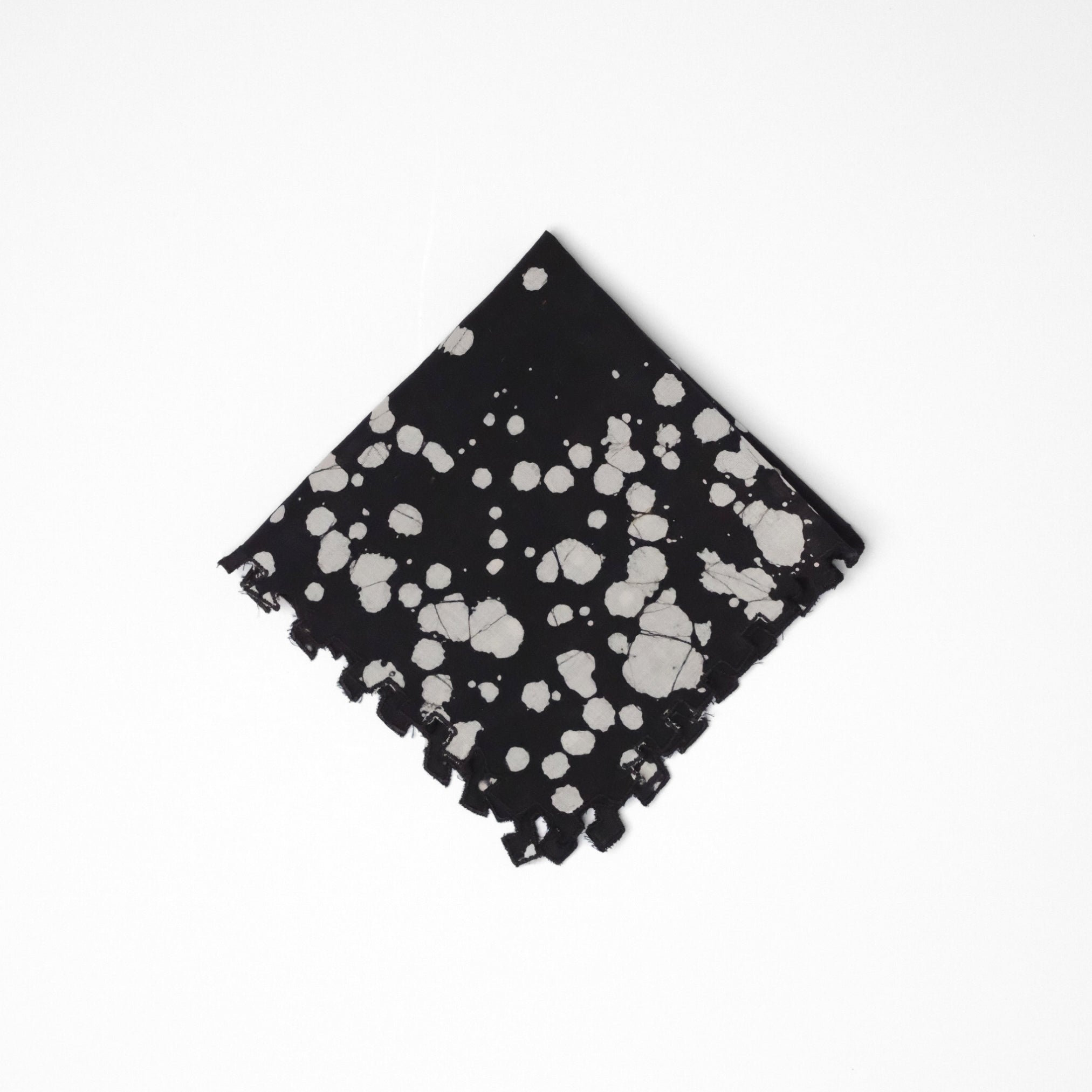 Set of 6 - Stipples Black Cocktail Napkins