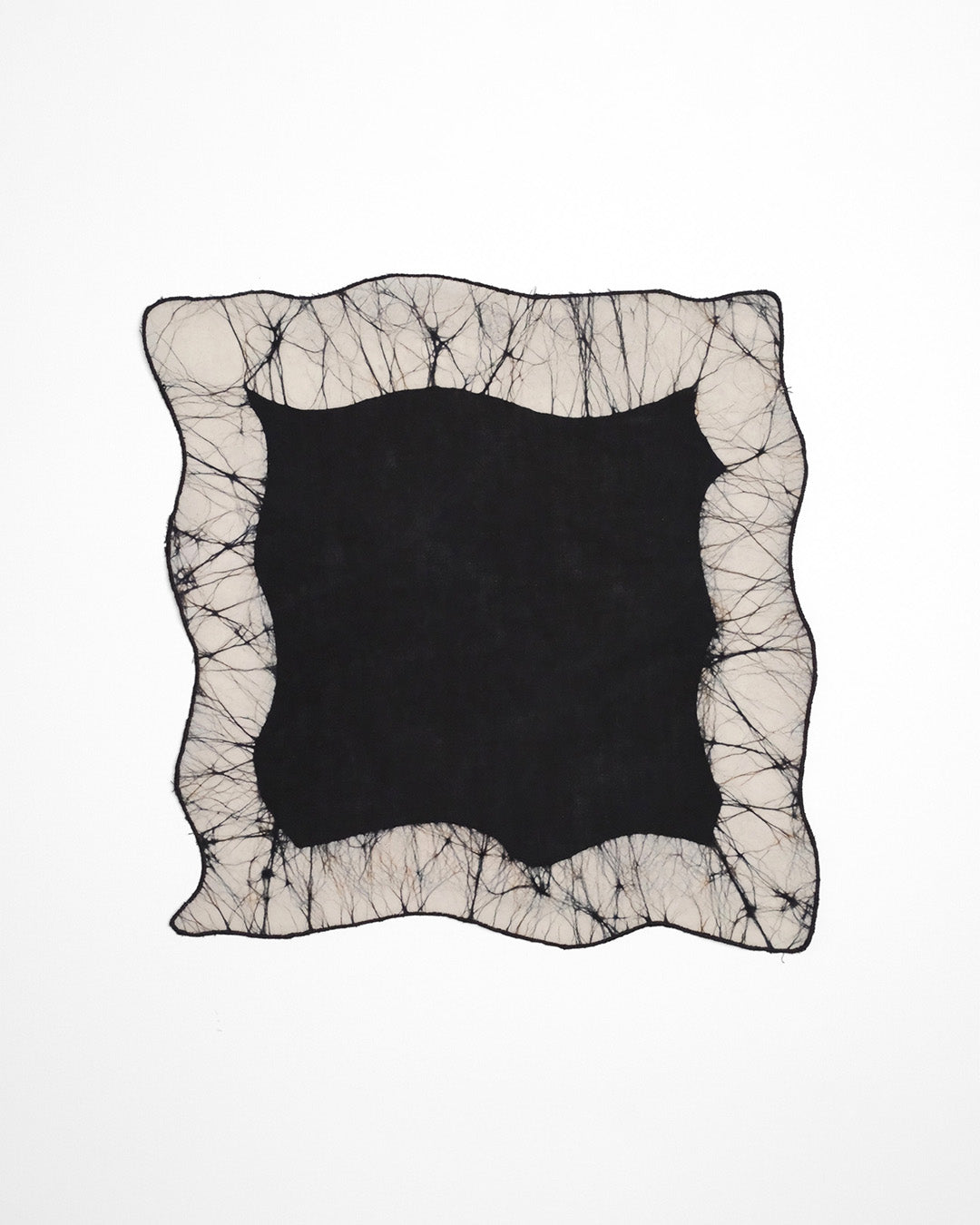 Set of 6 - Waves Black Cocktail Napkins