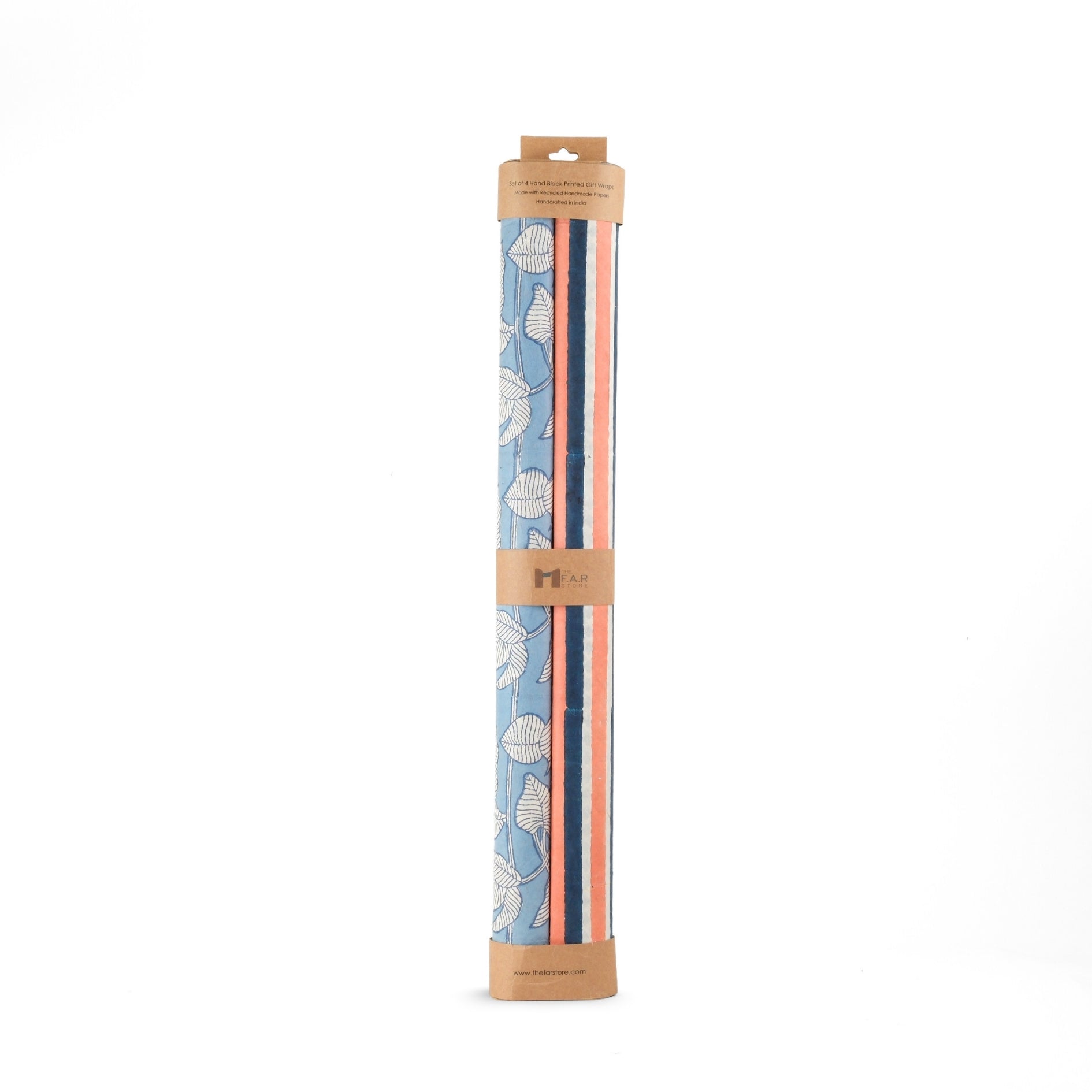 Set of 4 - The Unboxed Blue Gift Wrapping Papers