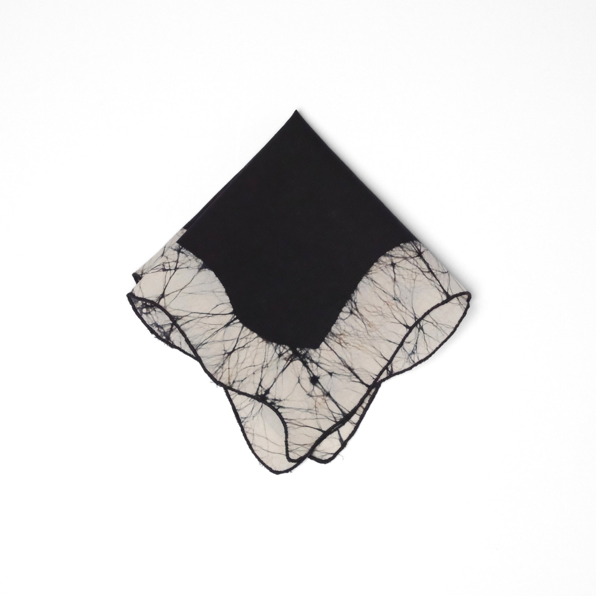 Set of 6 - Waves Black Cocktail Napkins