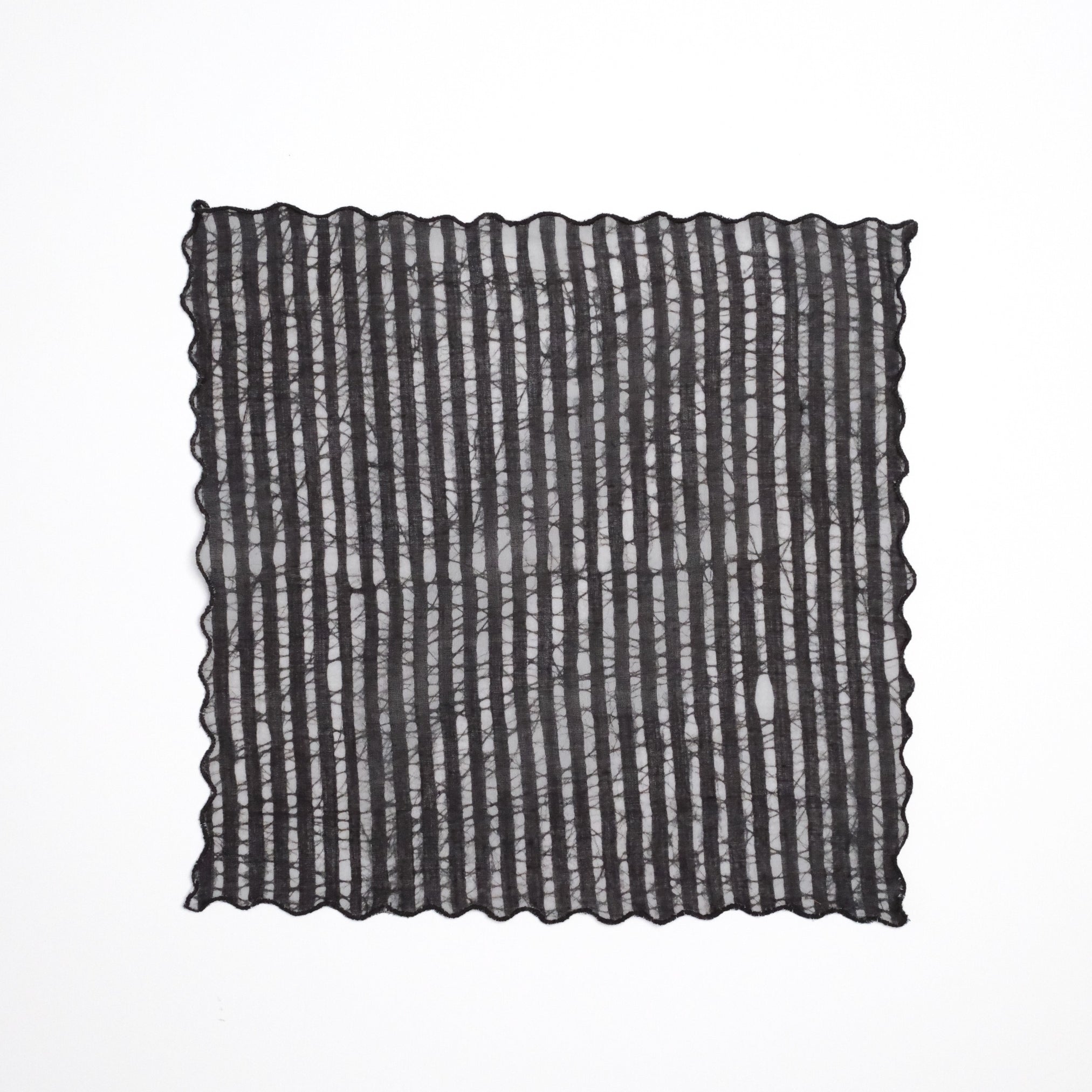 Set of 6 - Stripes Black Cocktail Napkins