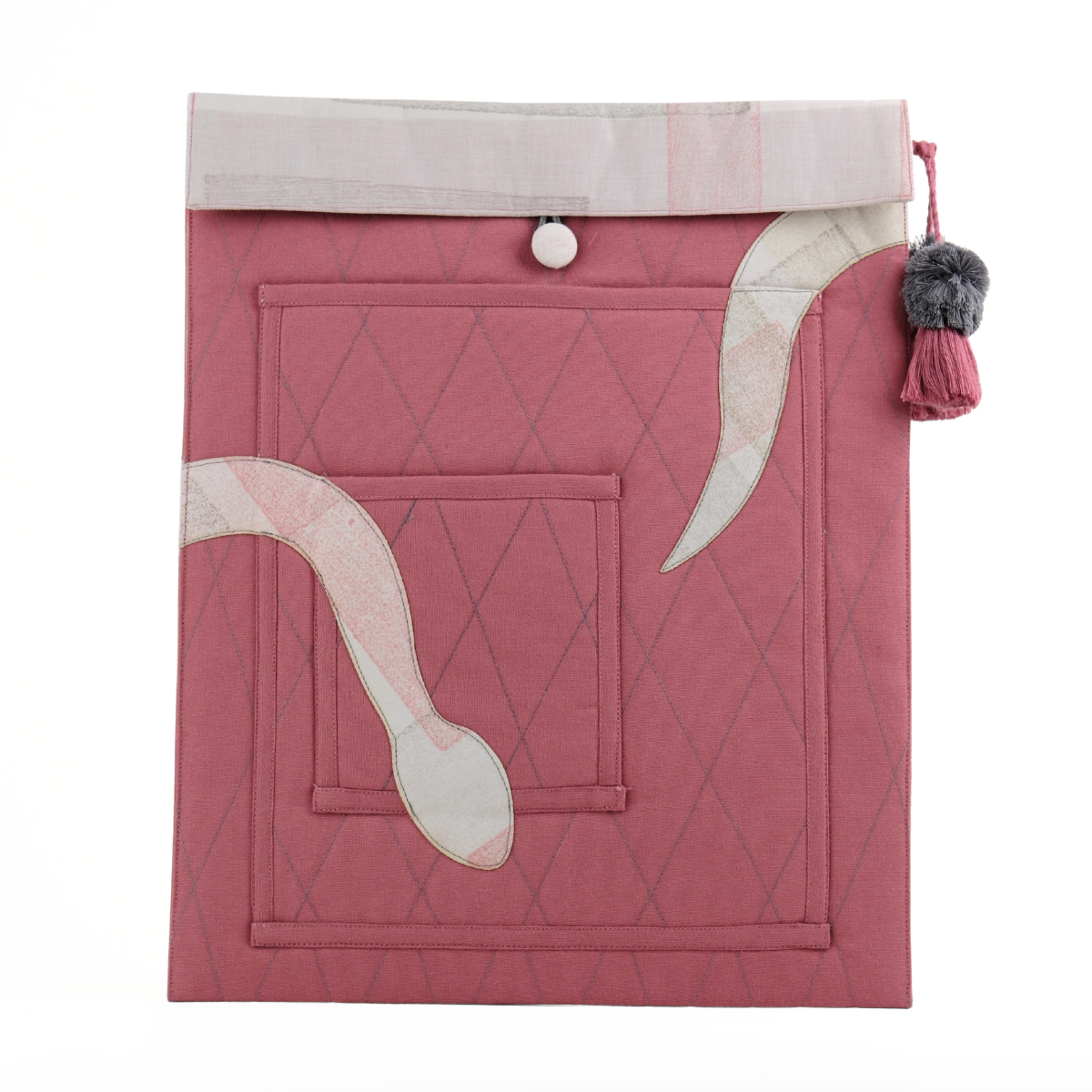 Gond Laptop Sleeve - Snake (Pink)