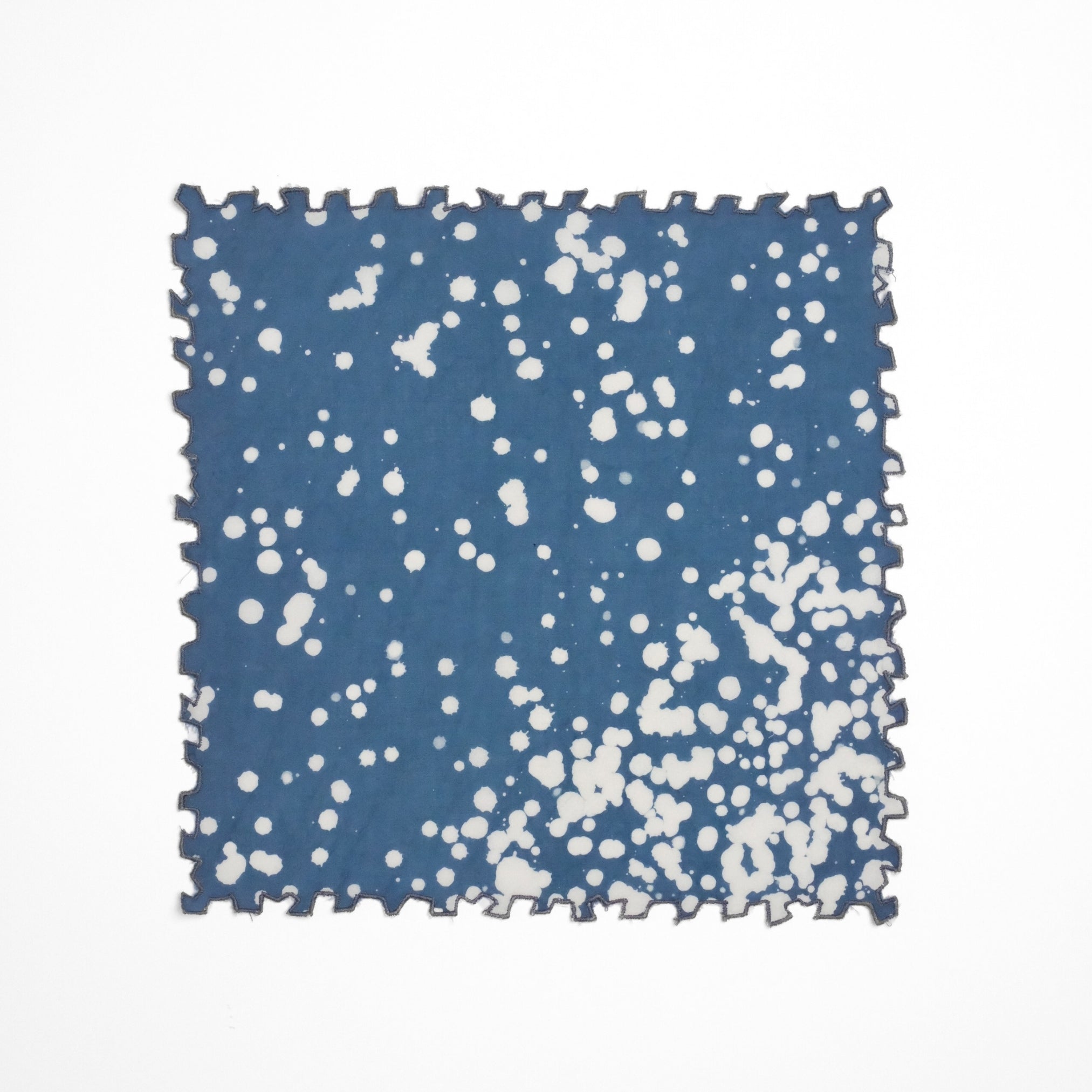 Set of 6 - Stipples Blue Cocktail Napkins