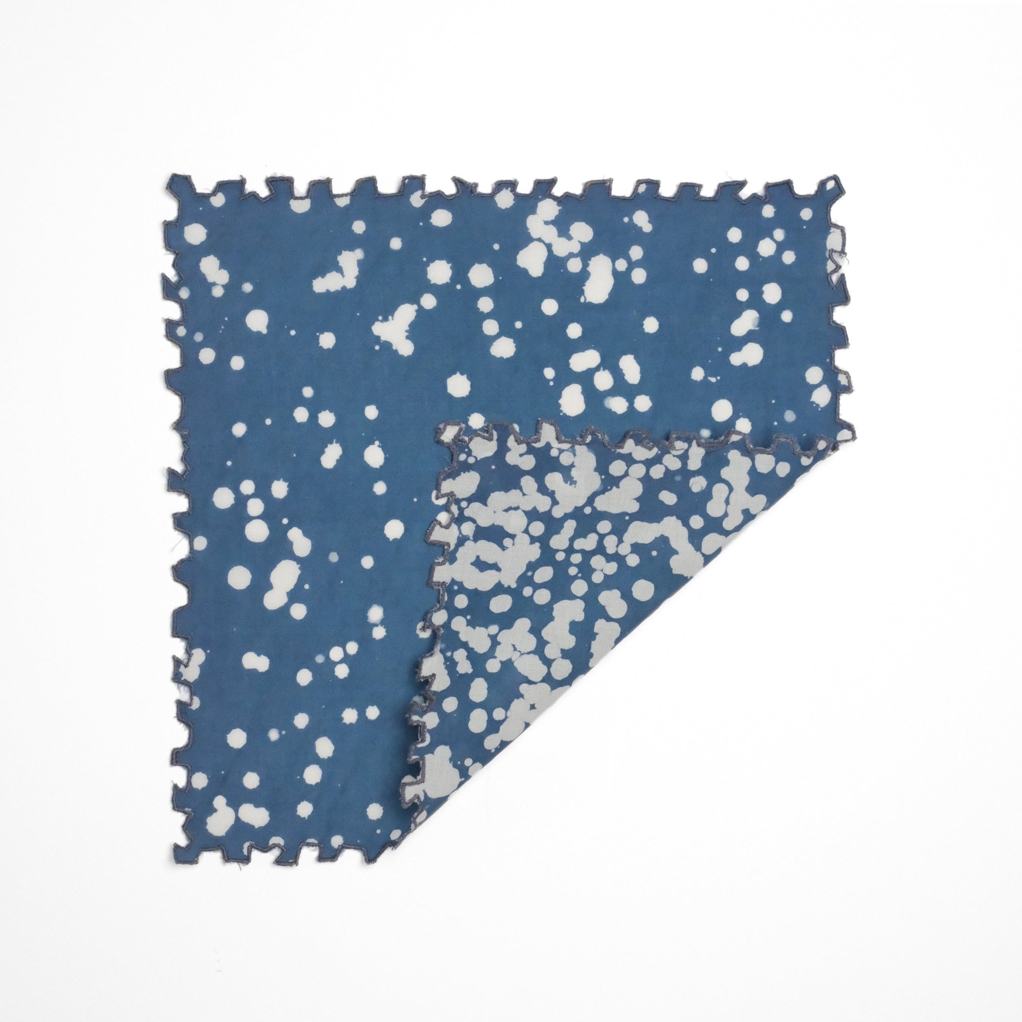Set of 6 - Stipples Blue Cocktail Napkins
