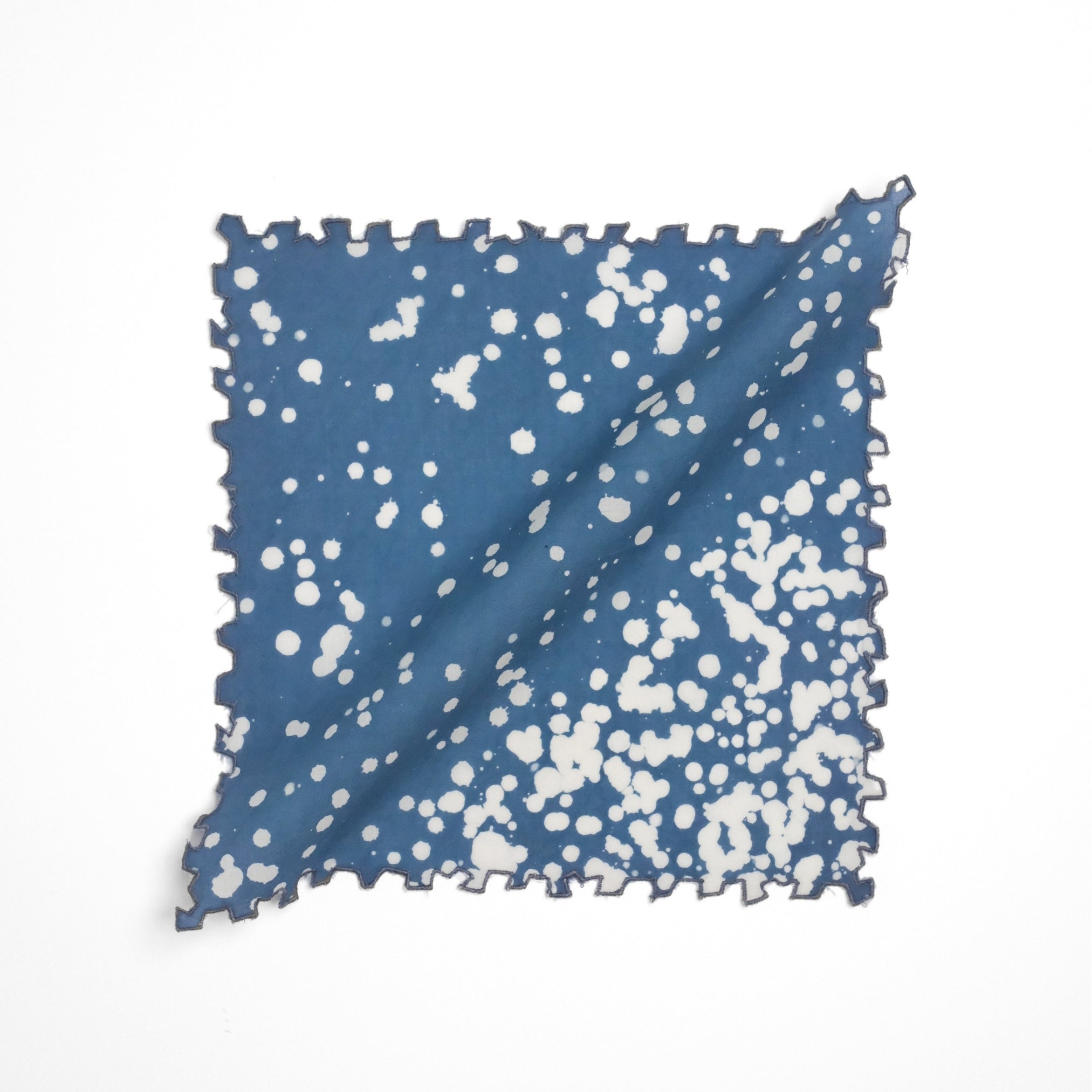 Set of 6 - Stipples Blue Cocktail Napkins
