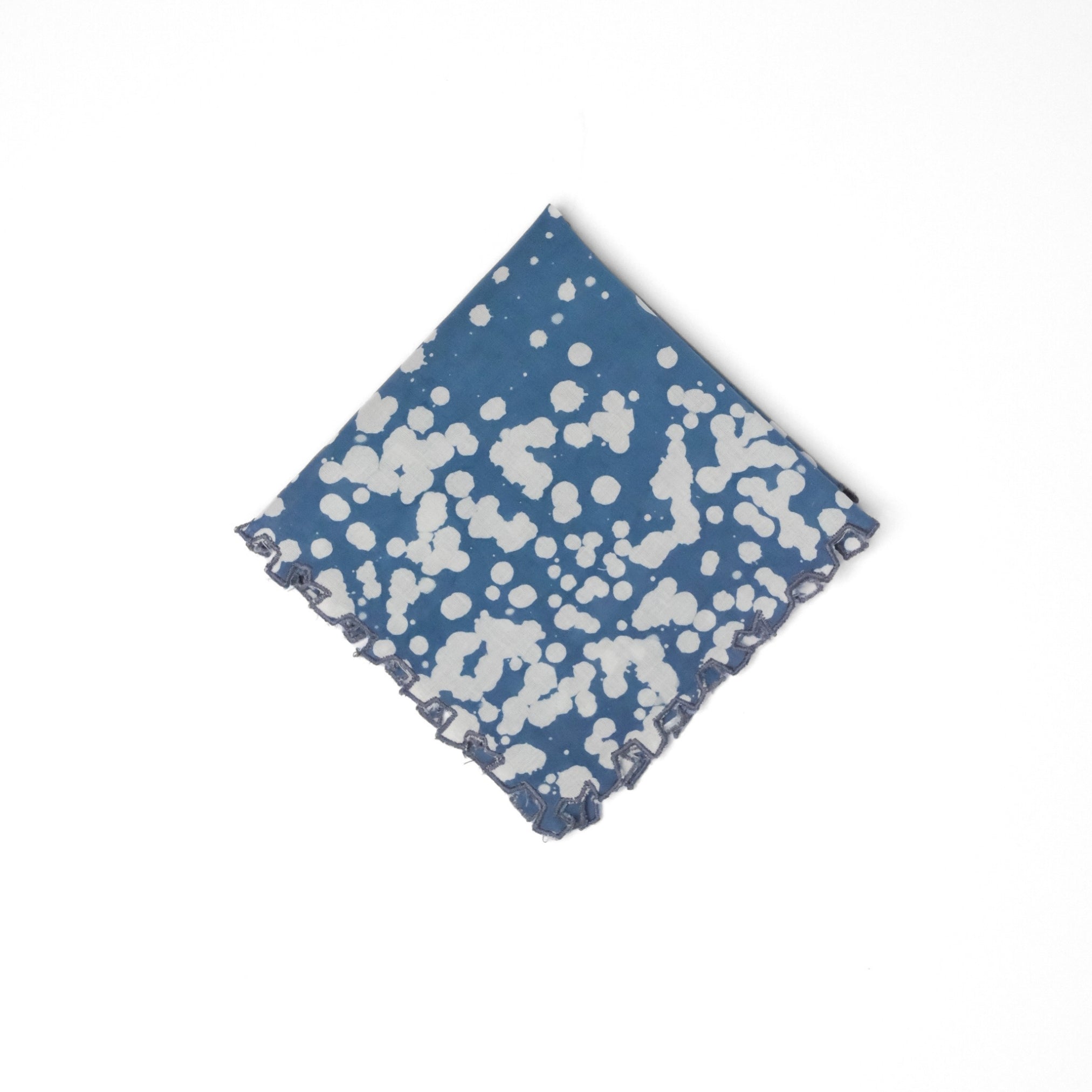 Set of 6 - Stipples Blue Cocktail Napkins