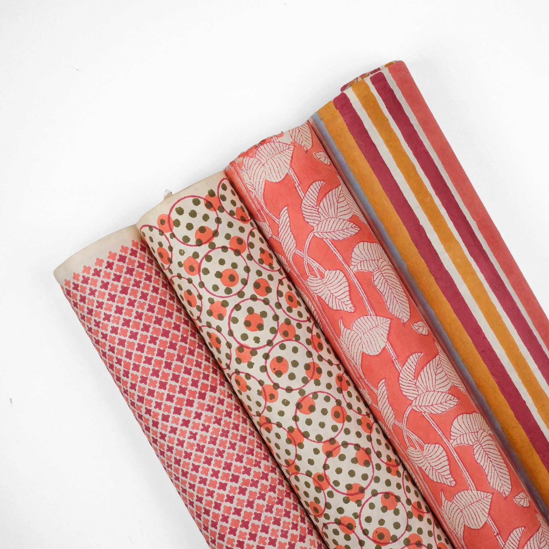 Set of 4 - The Unboxed Red Gift Wrapping Papers