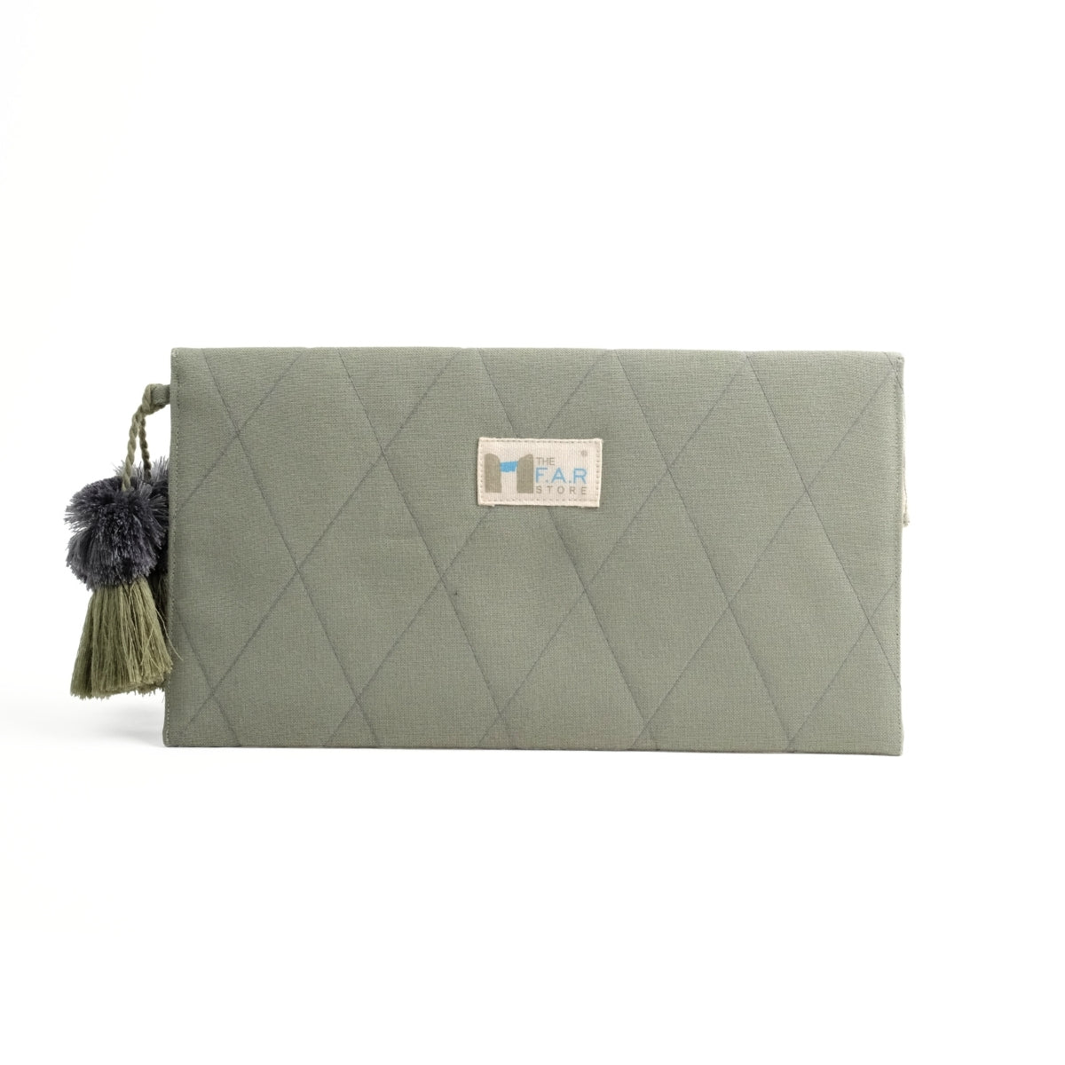 Gond Folk Elephant - Green Pencil Pouch