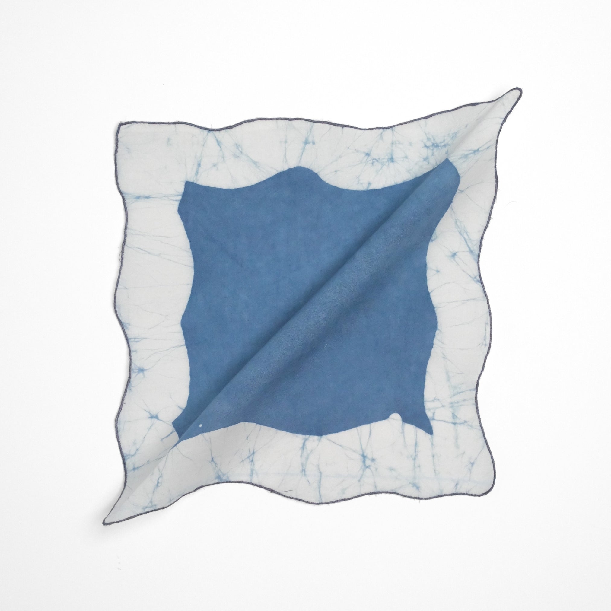 Set of 6 - Waves Blue Cocktail Napkins