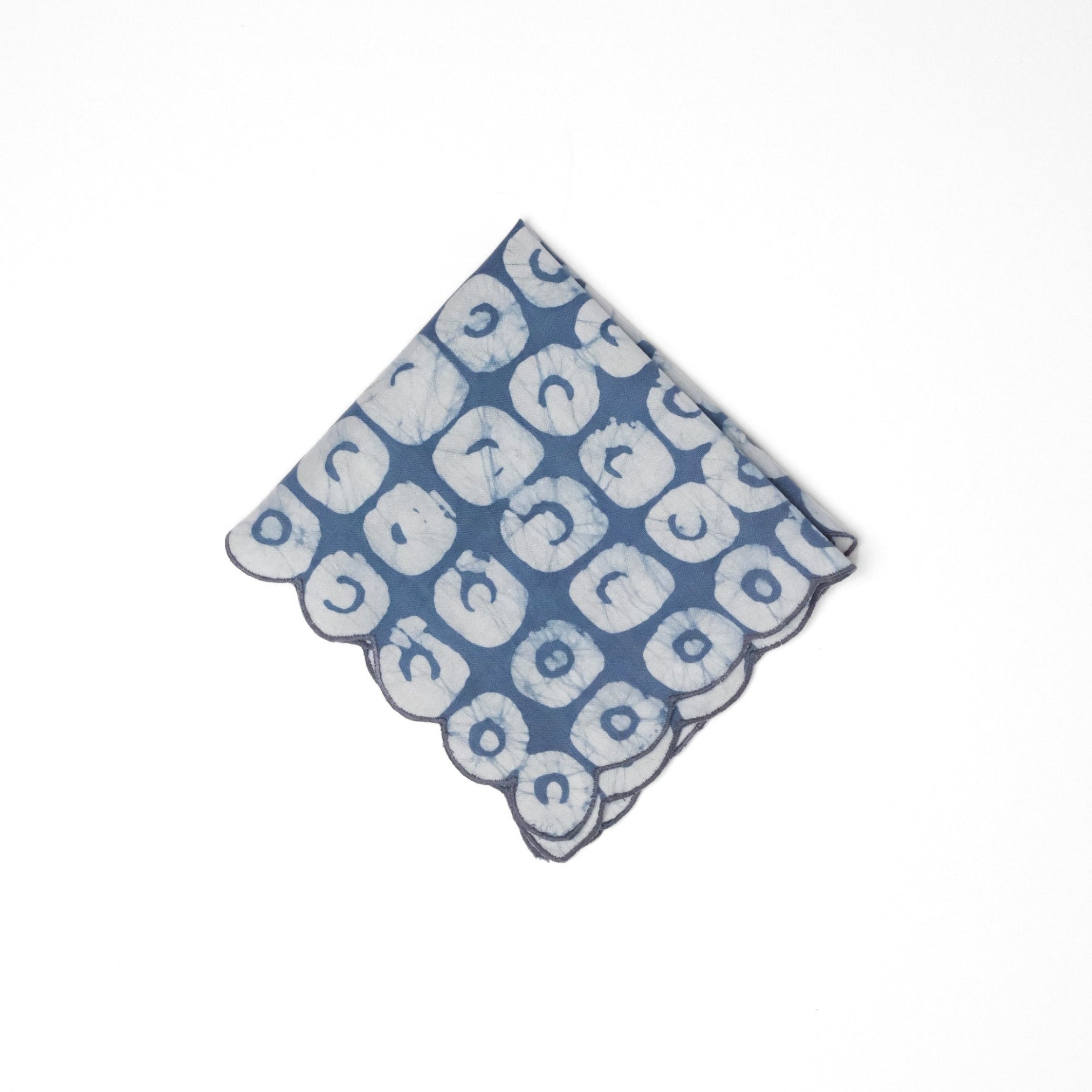 Set of 6 - Polo Blue Cocktail Napkins