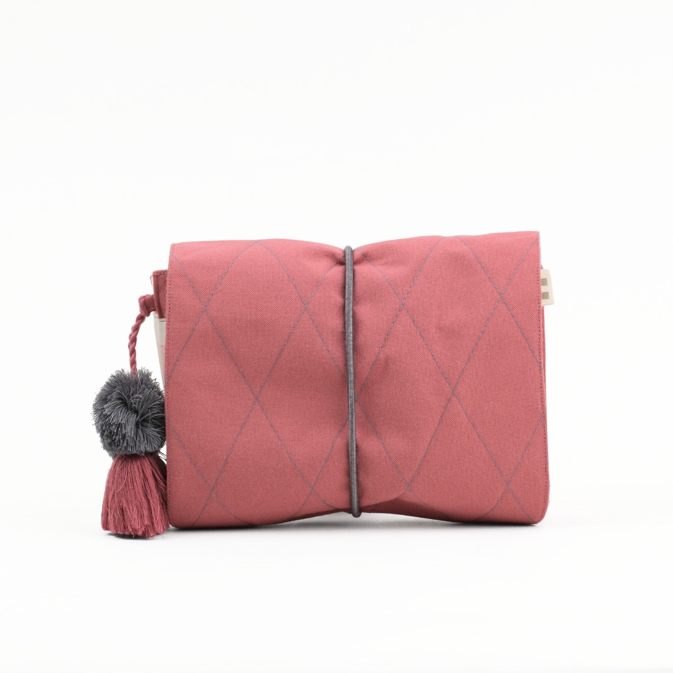 Gond Folk Bear - Pink Cable Pouch