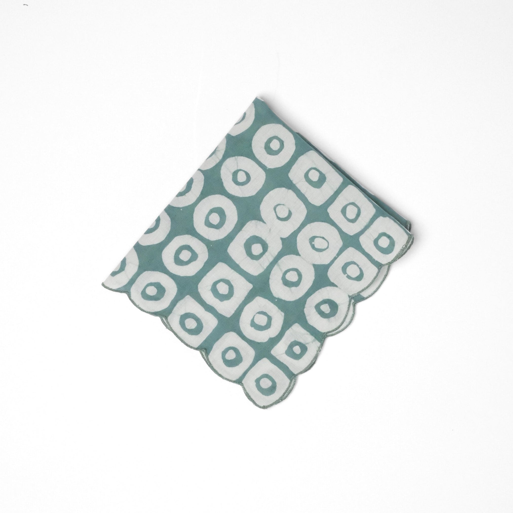 Set of 6 - Polo Green Cocktail Napkins