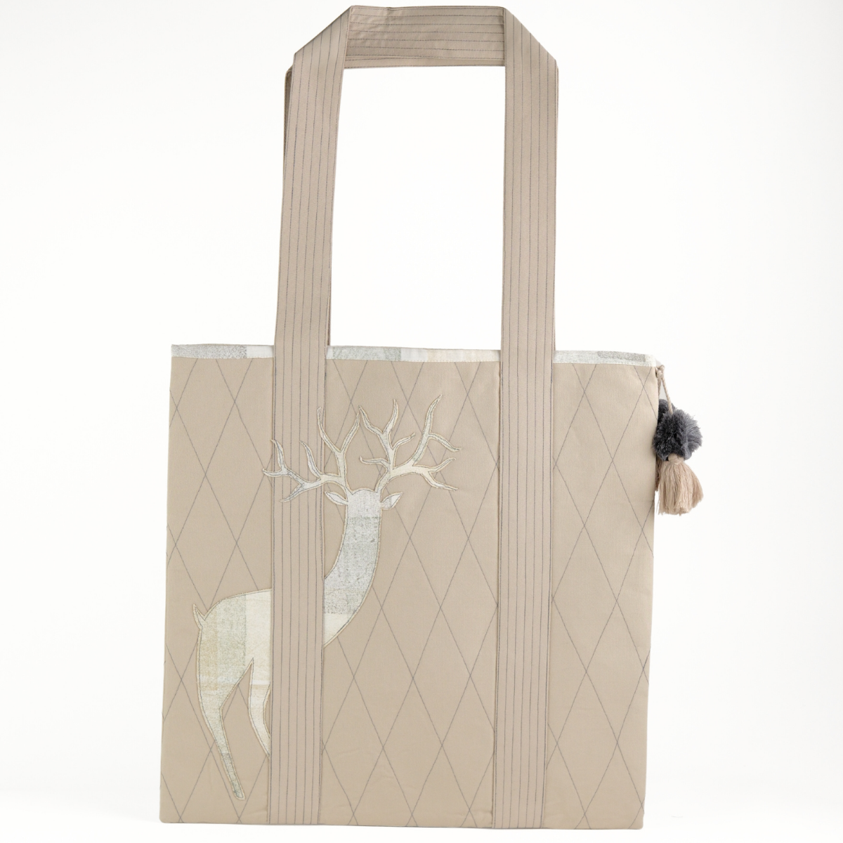 Gond Folk Deer - Beige Laptop Tote