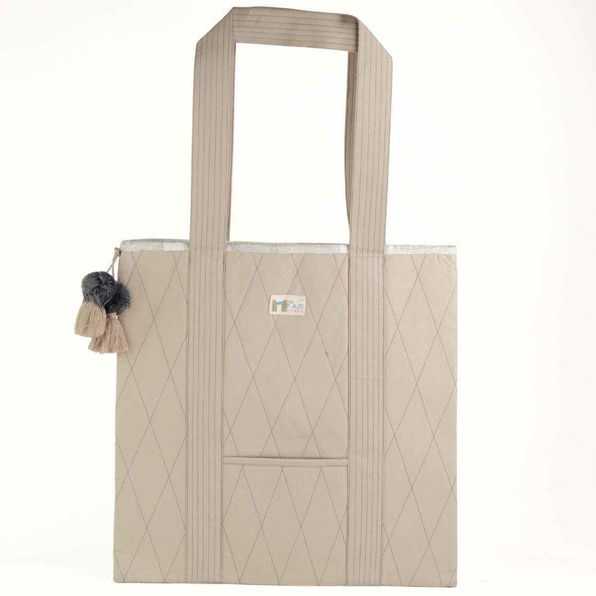 Gond Folk Deer - Beige Laptop Tote