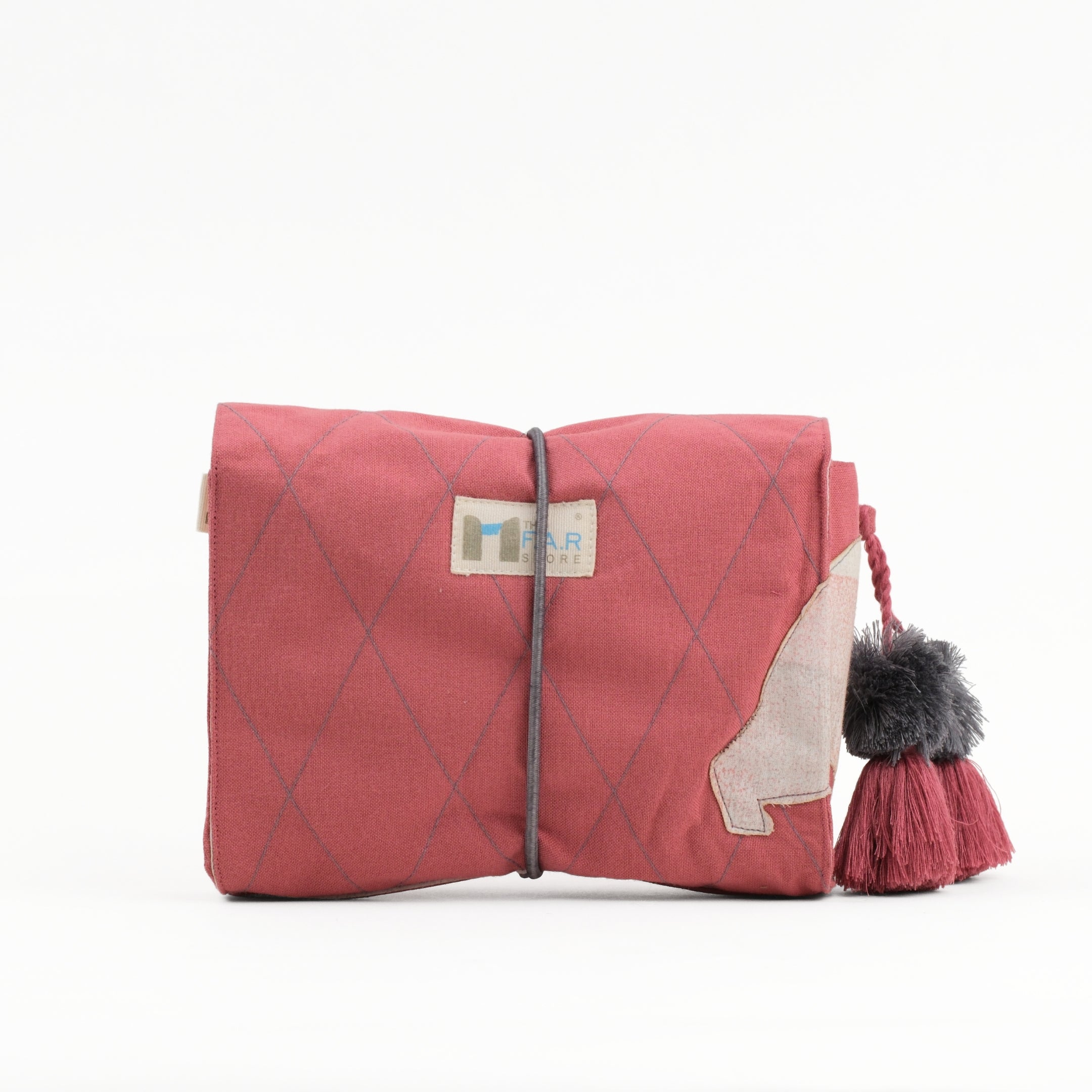 Gond Folk Bear - Pink Cable Pouch
