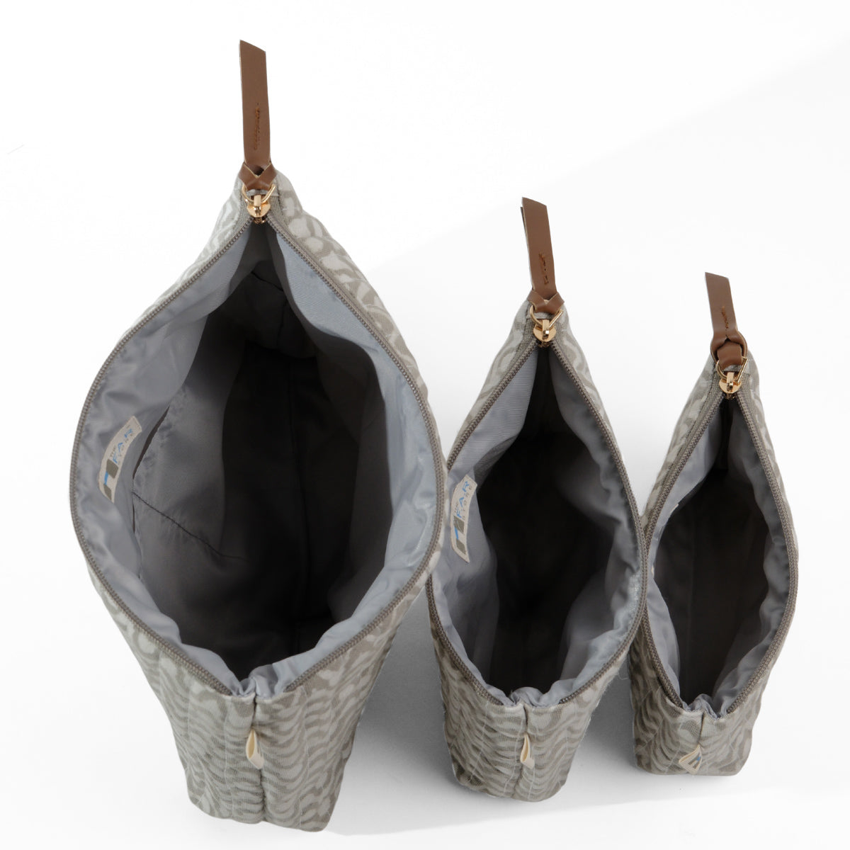 Waves Silver Shadow Toiletry Pouches