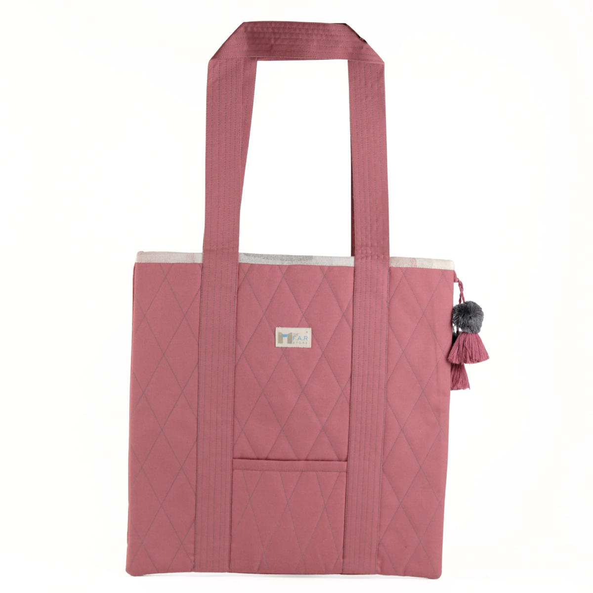 Gond Folk Giraffe - Pink Laptop Tote