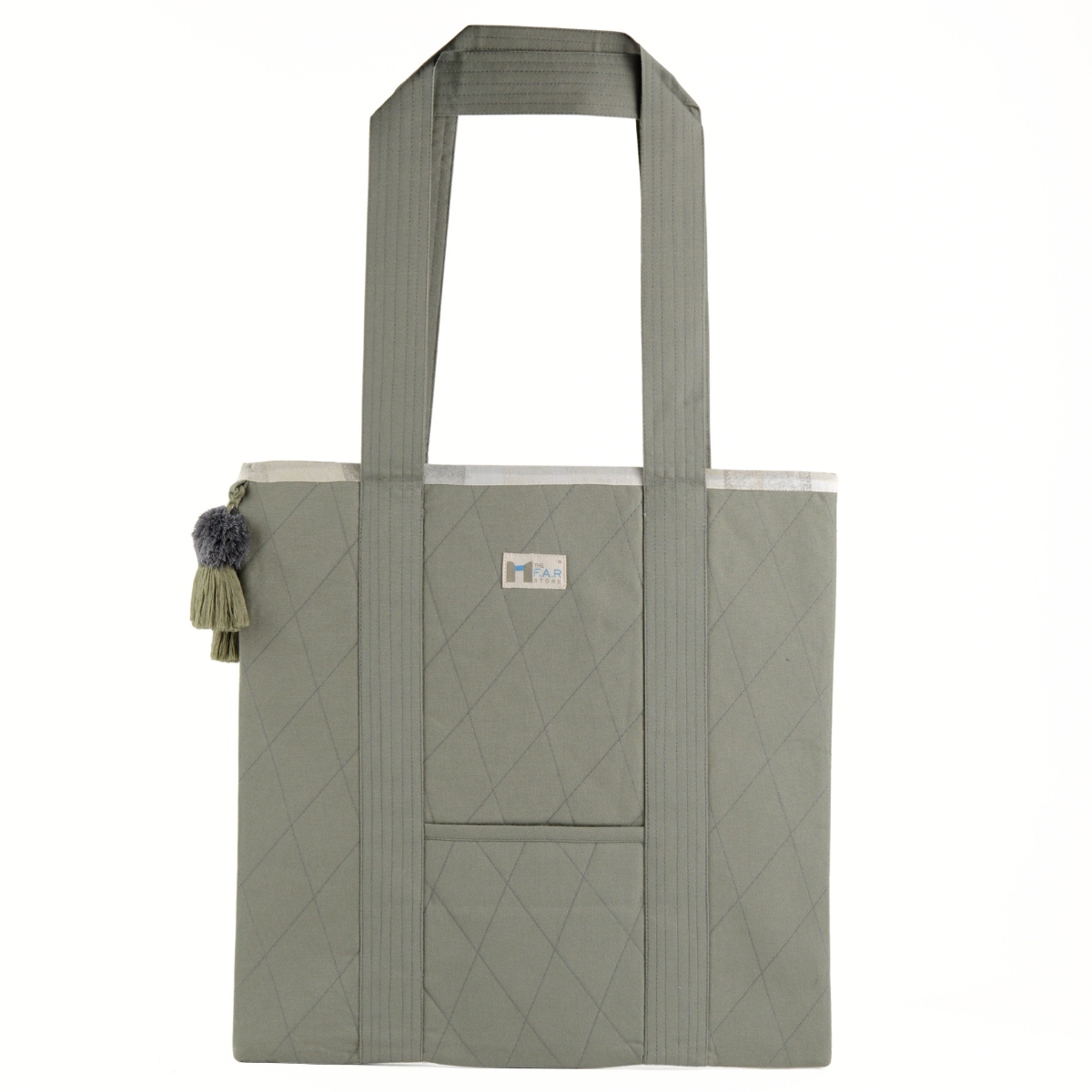 Gond Folk Deer - Green Laptop Tote