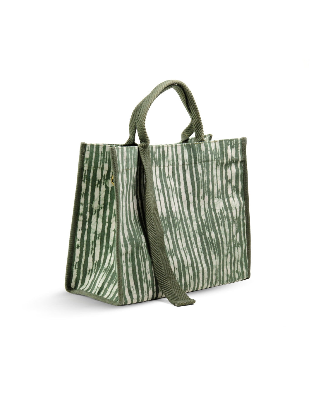Olive Batik - Square Tote
