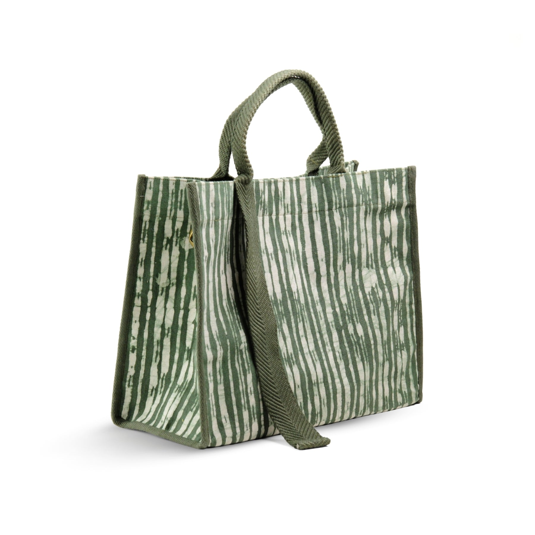Olive Batik - Square Tote