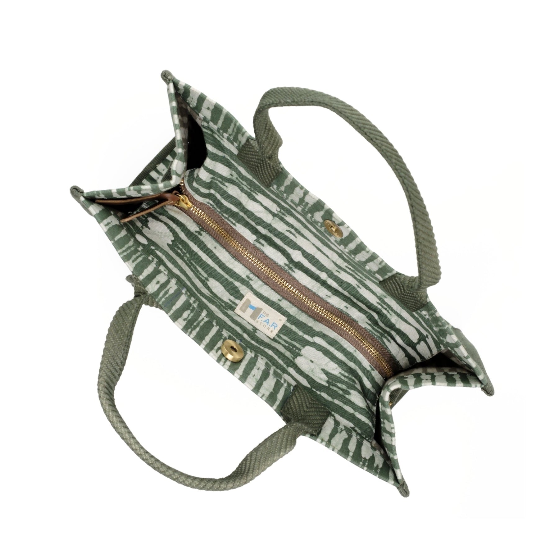 Olive Batik - Square Tote