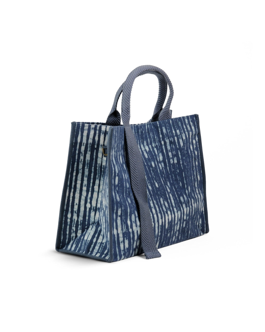 Midnight Blue Batik - Square Tote
