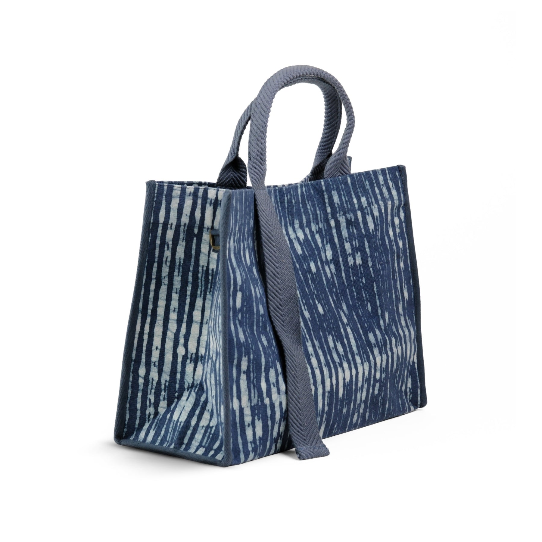 Midnight Blue Batik - Square Tote