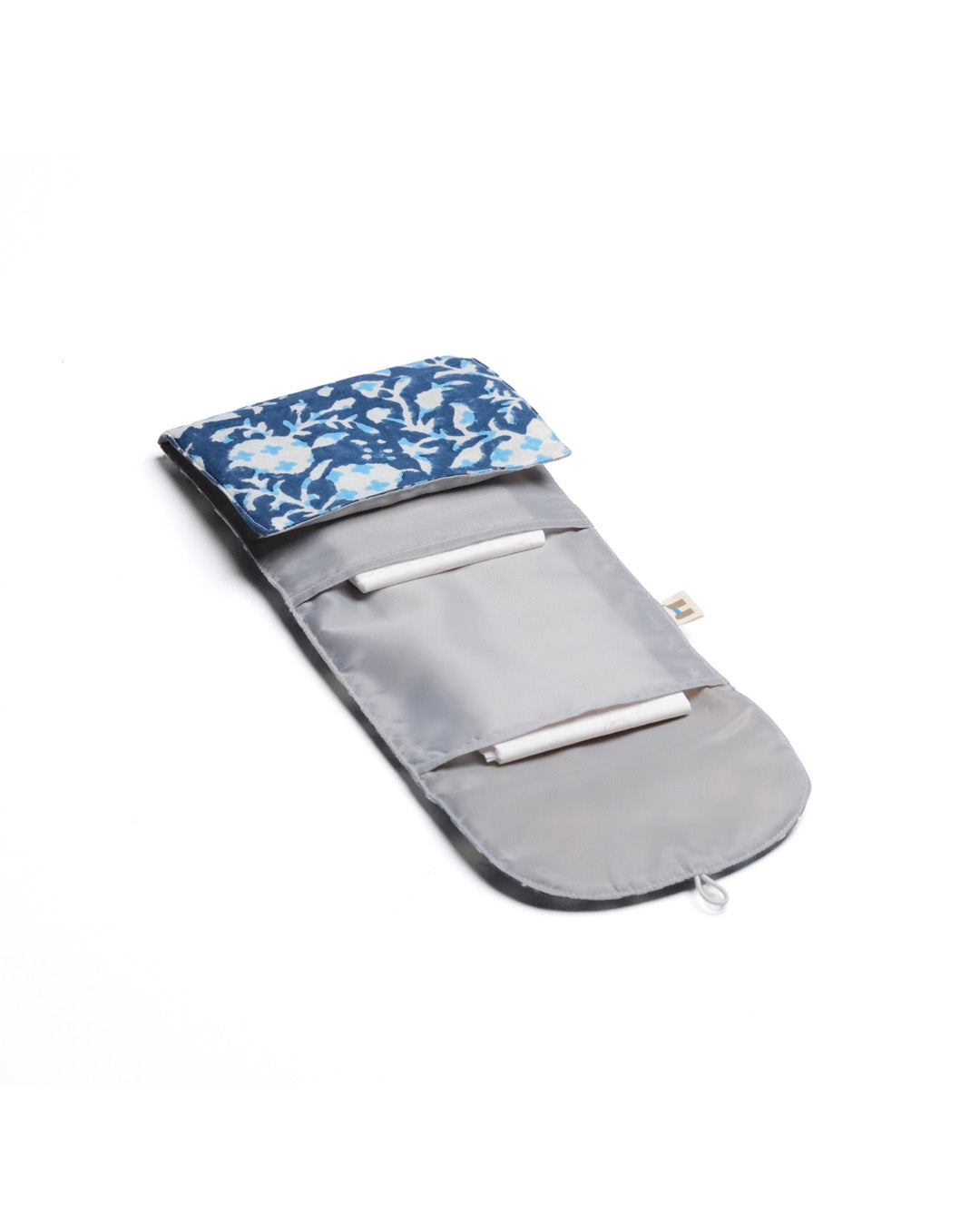 Botanical Bliss Blue - Sanitary Pouch