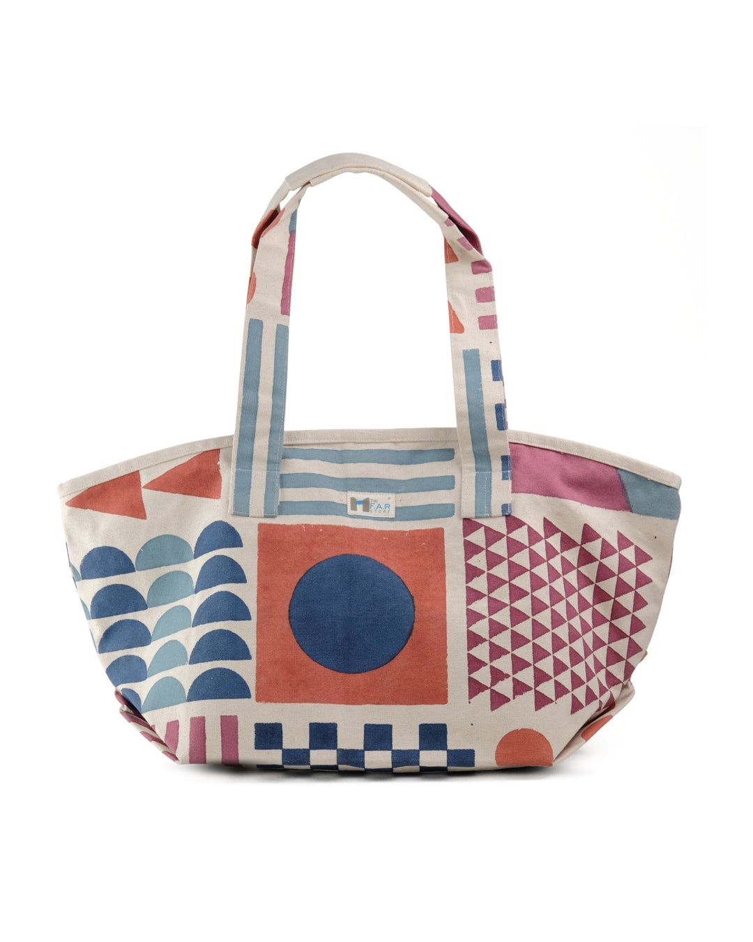 Zentangle Red & Blue - Beach Bag