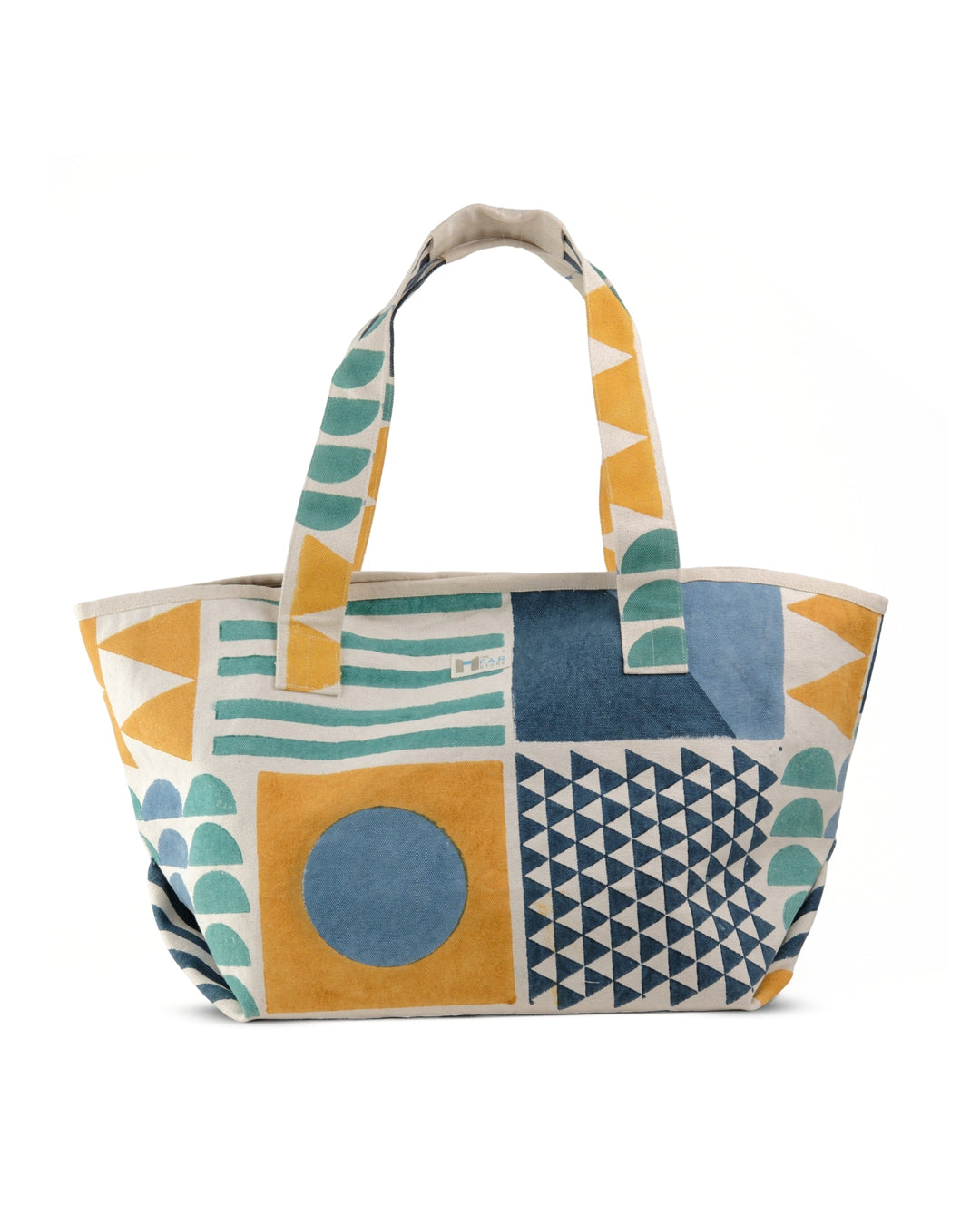 Zentangle Blue & Yellow - Beach Bag