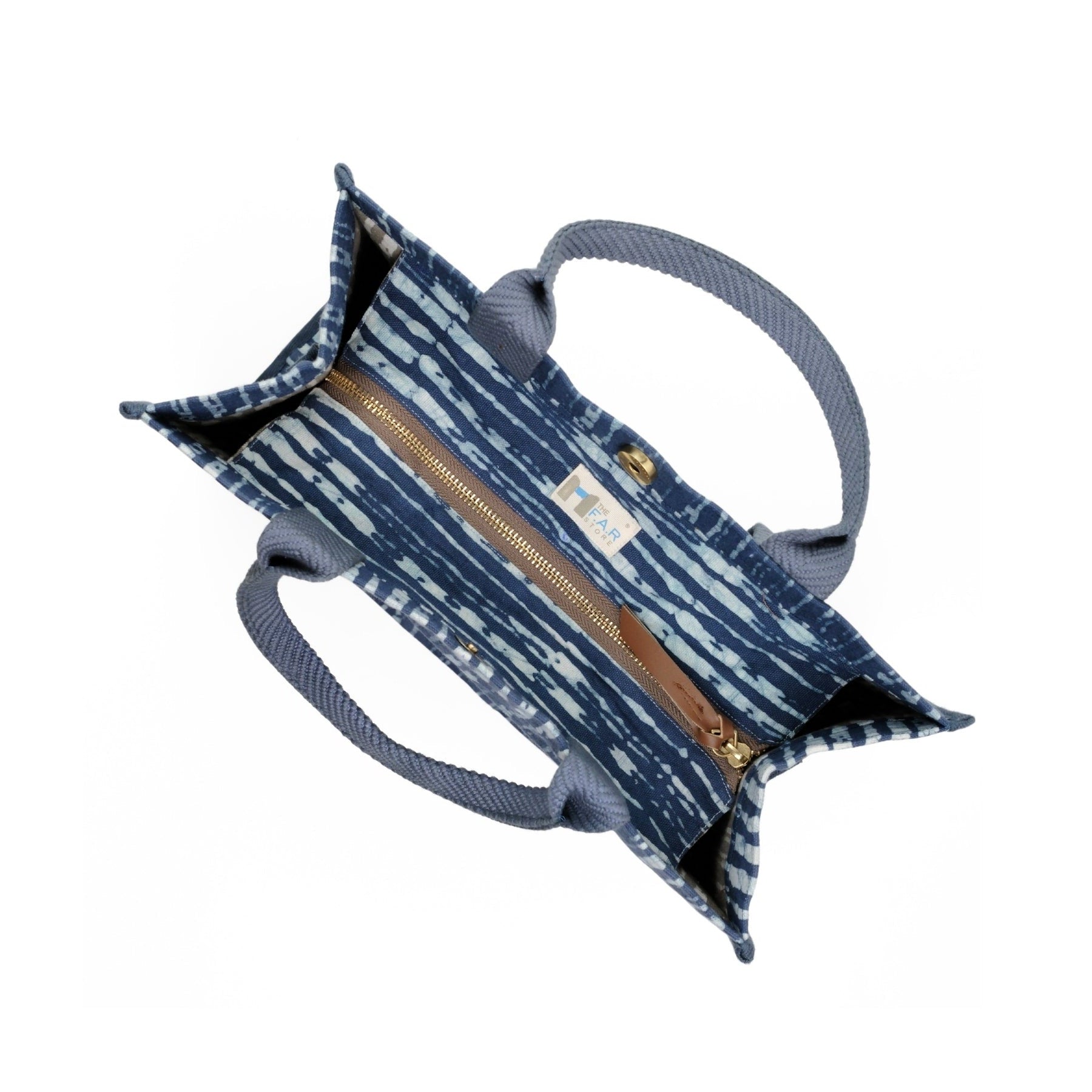 Midnight Blue Batik - Square Tote