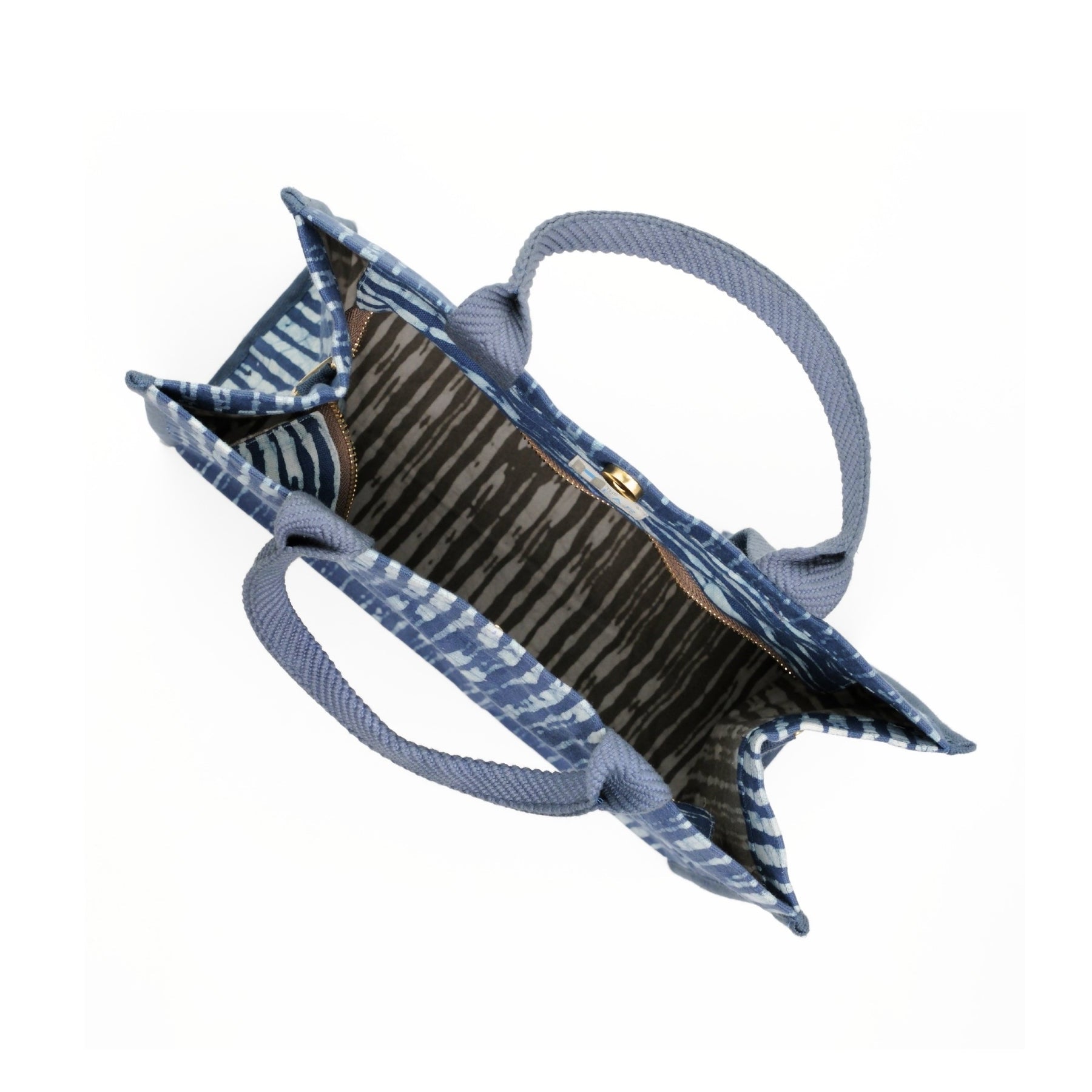 Midnight Blue Batik - Square Tote