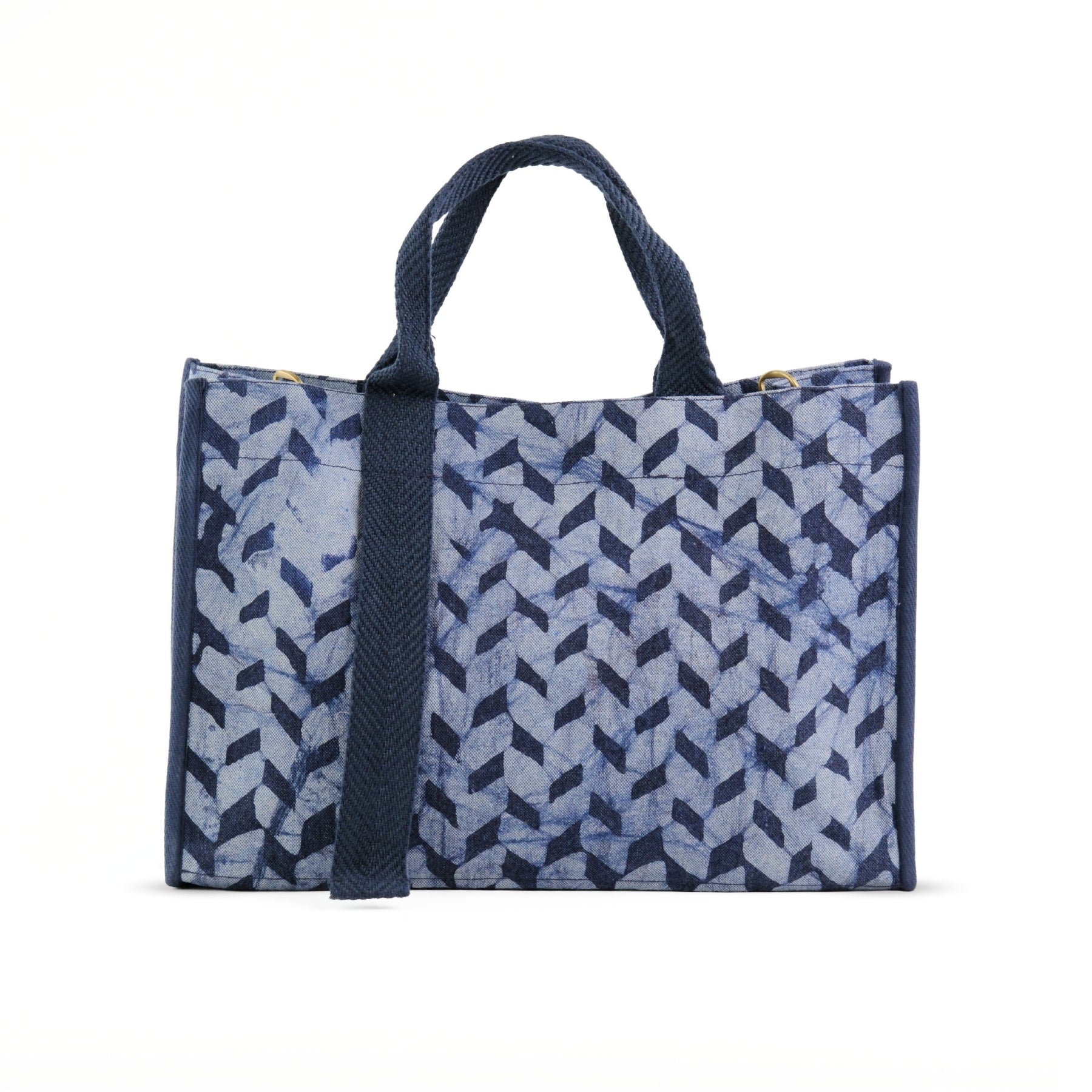 Batik Bricks - Square Tote