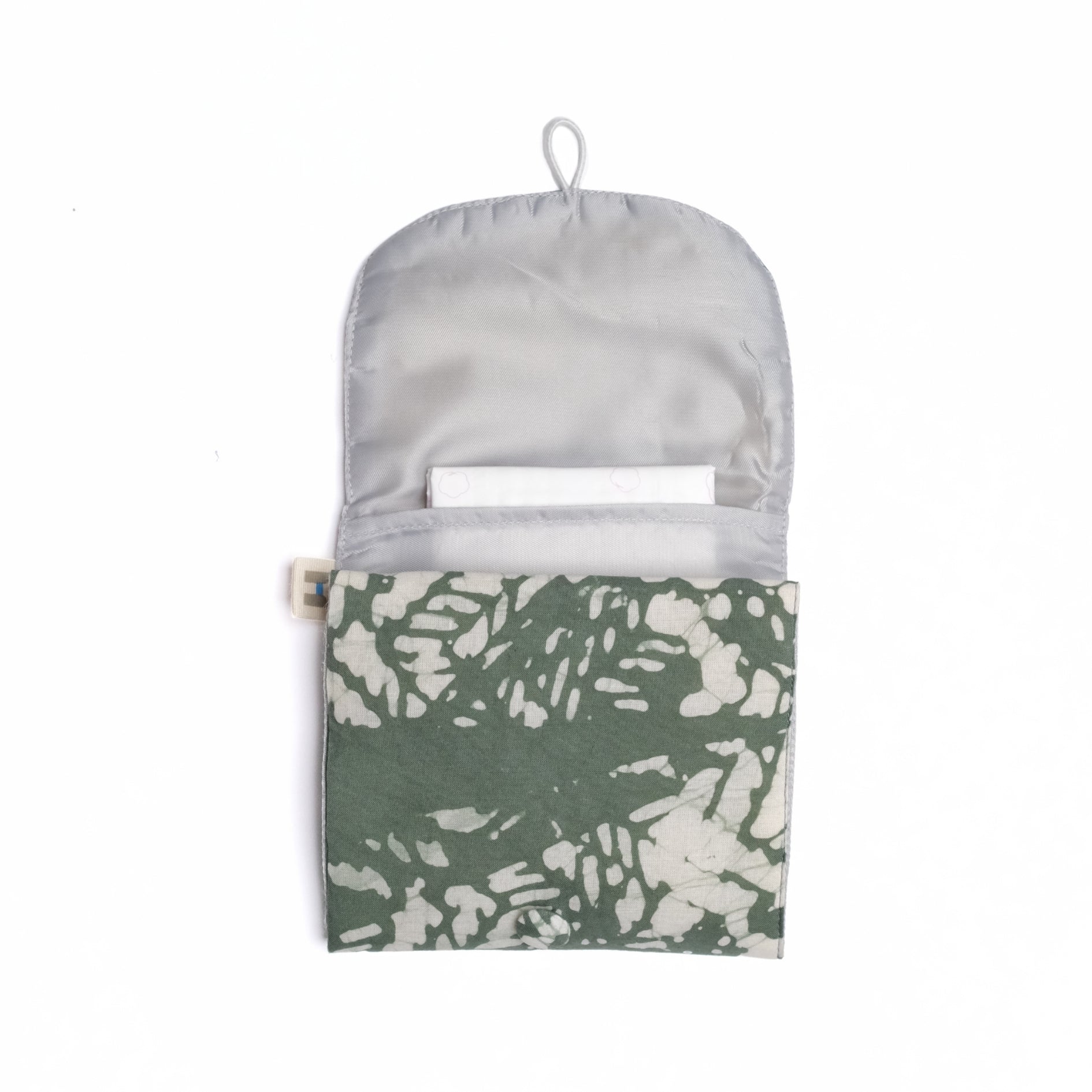 Abstract Olive - Sanitary Pouch