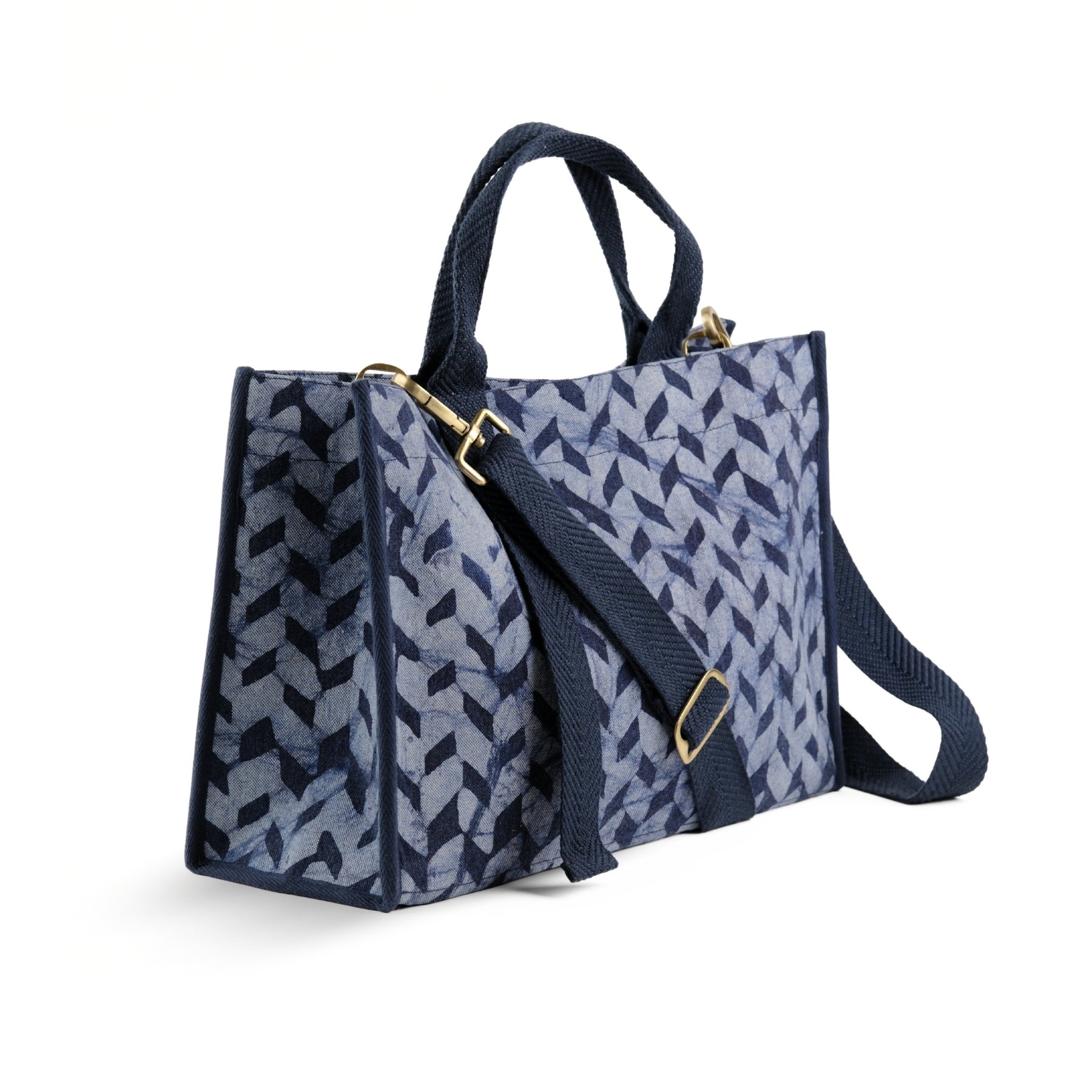 Batik Bricks - Square Tote