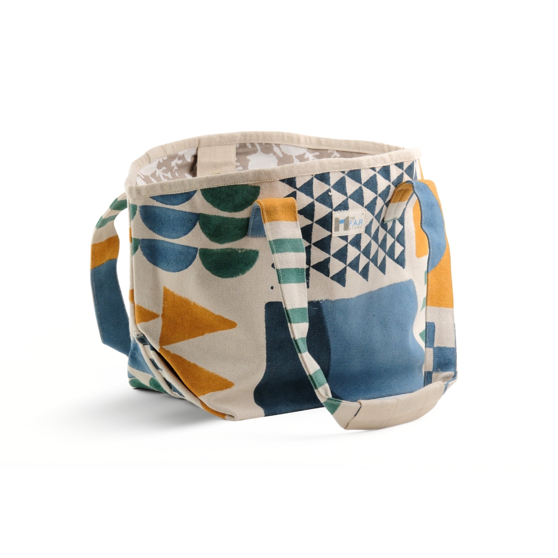 Zentangle Yellow & Blue - Beach Bag