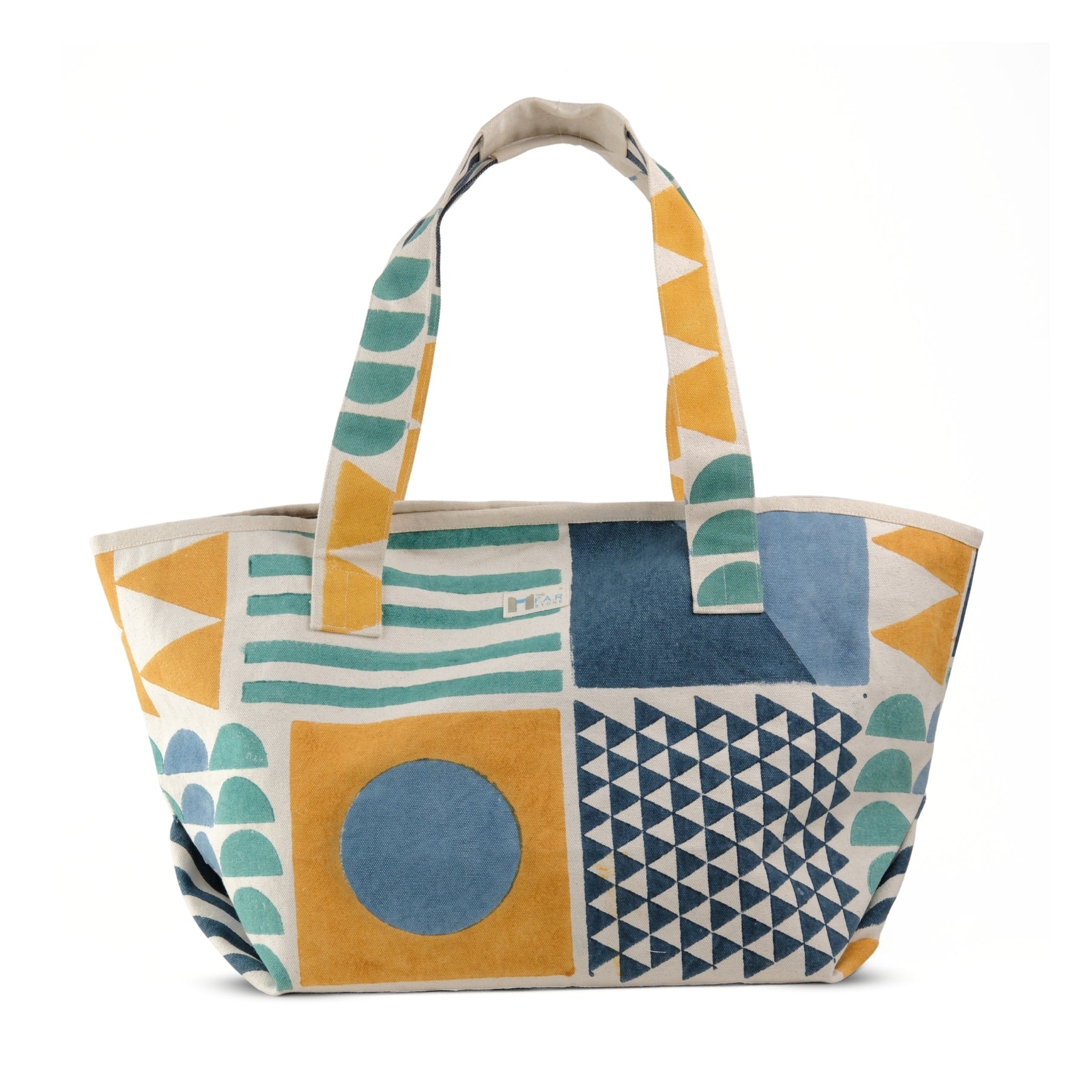 Zentangle Yellow & Blue - Beach Bag
